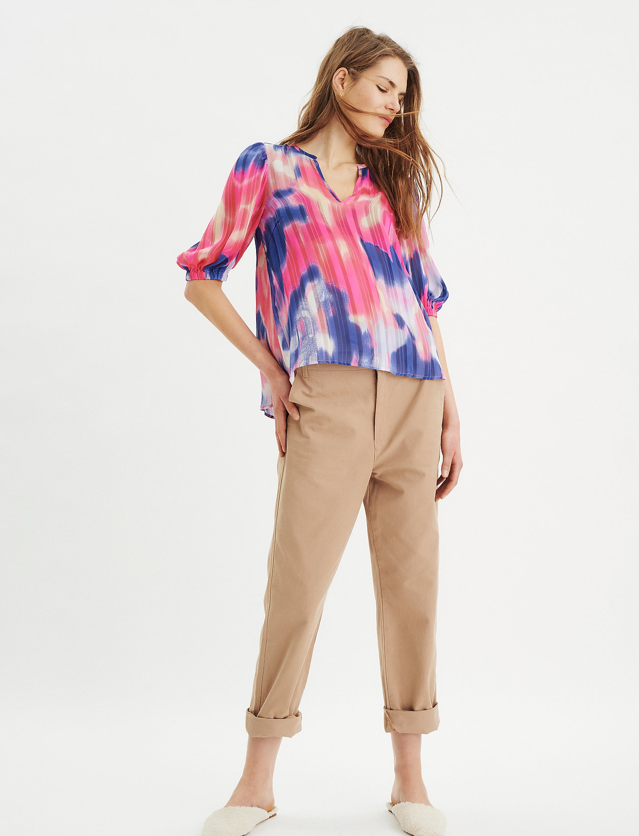 InWear - JordanIW Blouse - pink watercolour confetti - 3