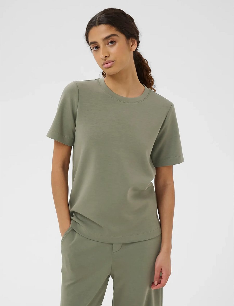 InWear - VincentIW Karmen tshirt - t-shirts - mulled basil - 0