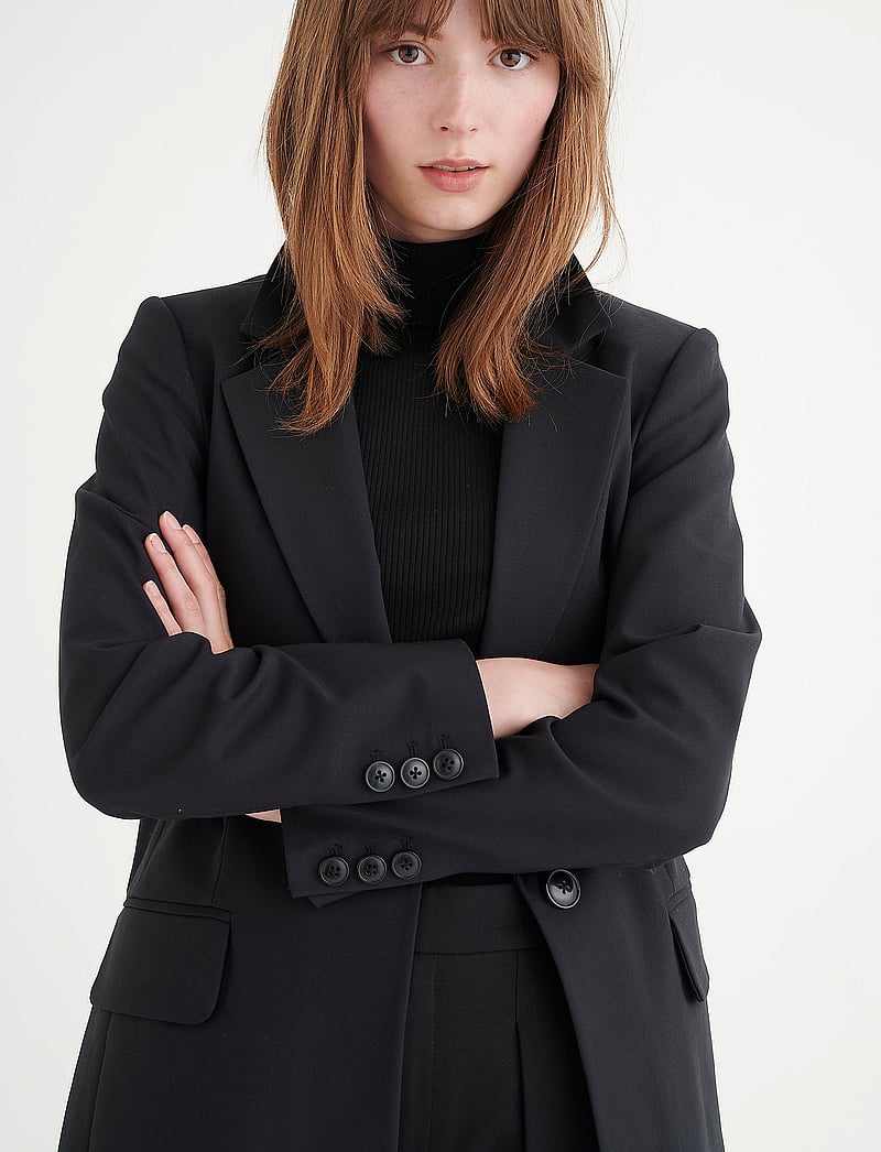 InWear - ZellaIW Long Blazer - enkeltradede blazere - black - 0