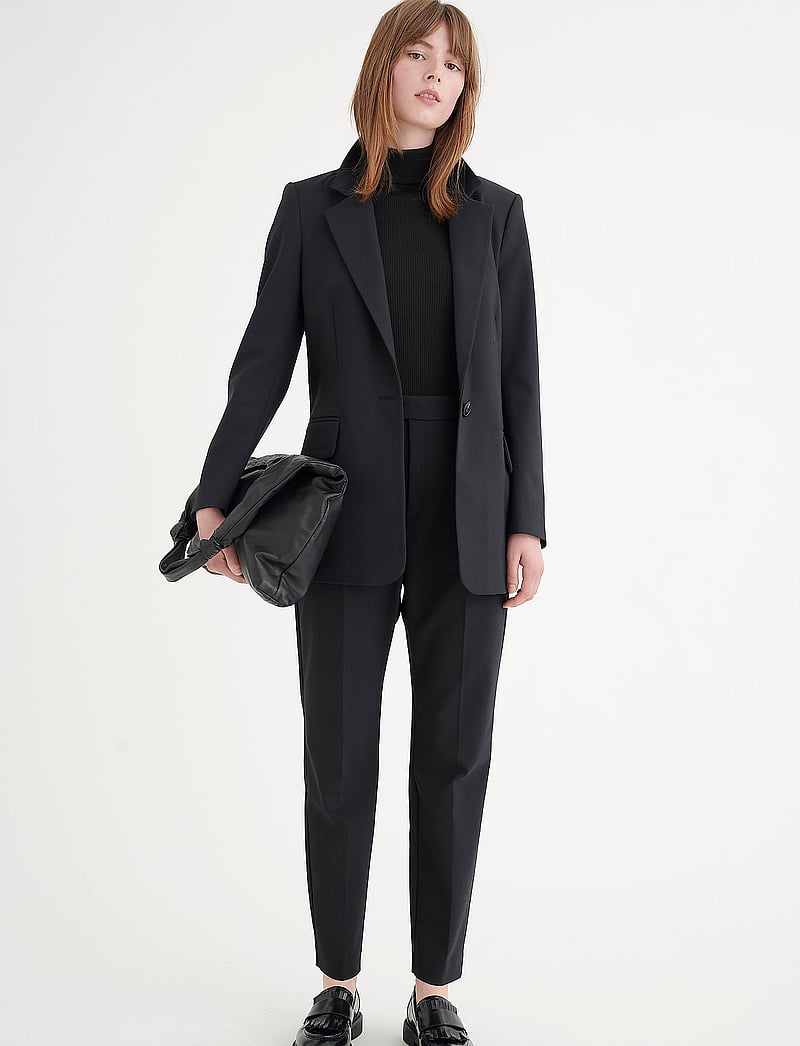 InWear - ZellaIW Long Blazer - enkeltradede blazere - black - 3