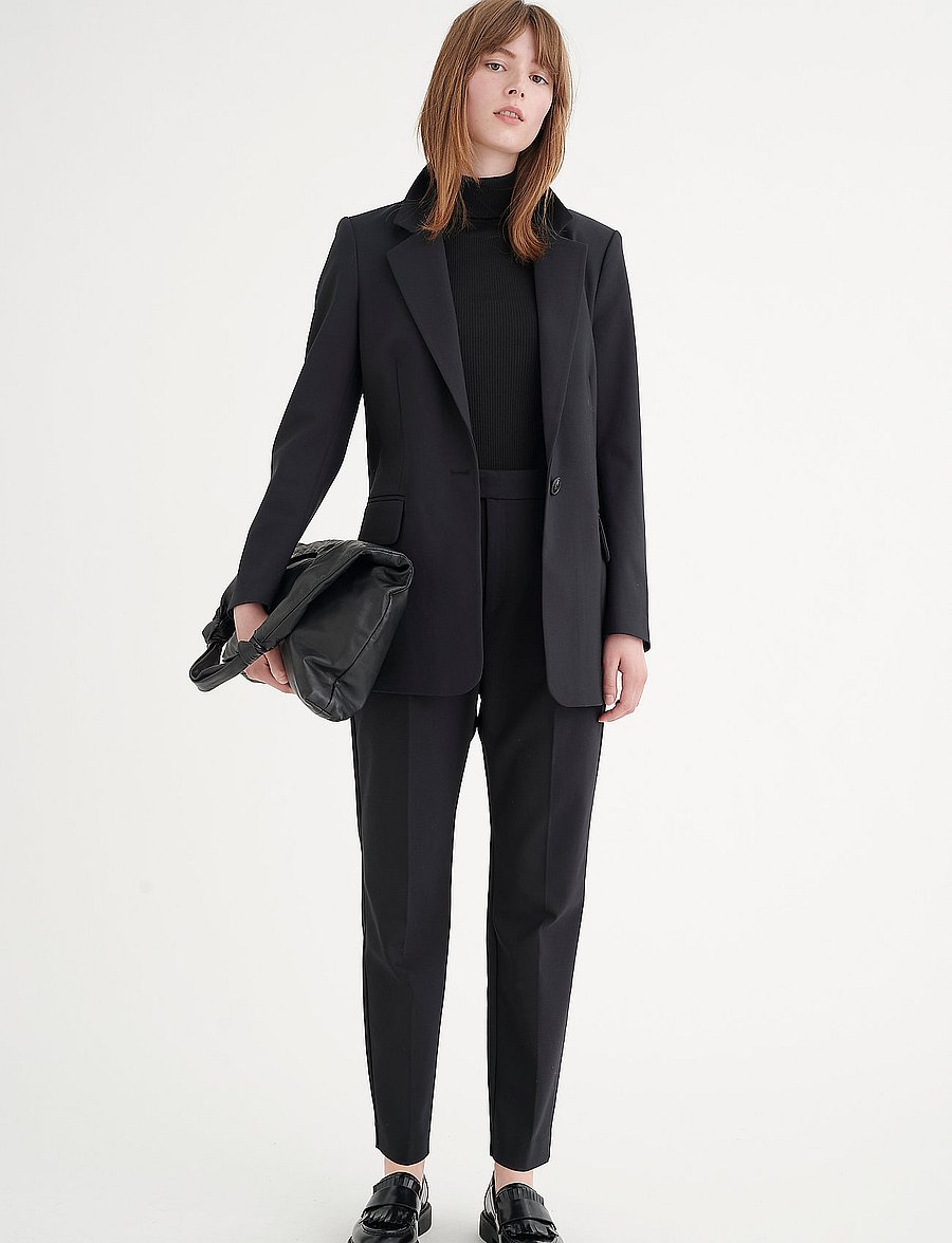 InWear - ZellaIW Long Blazer - enkeltradede blazere - black - 3