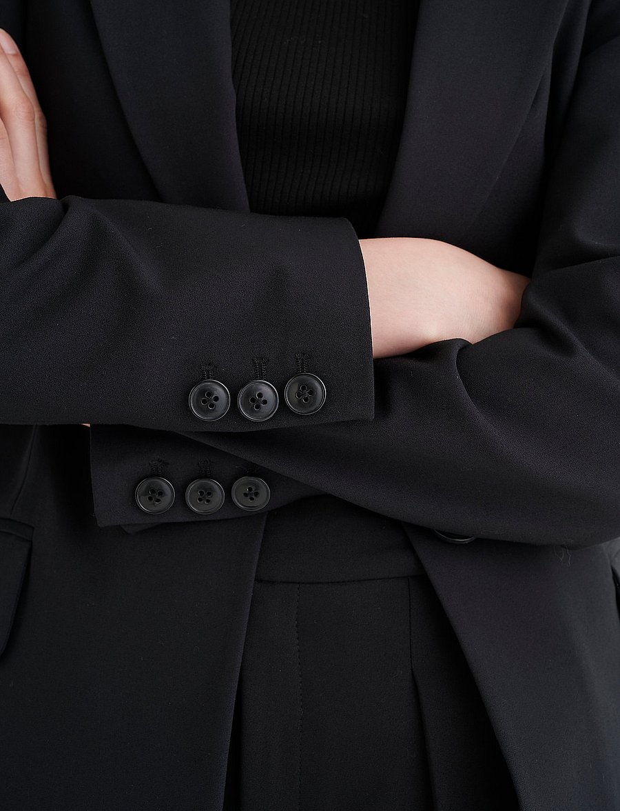 InWear - ZellaIW Long Blazer - enkeltradede blazere - black - 5