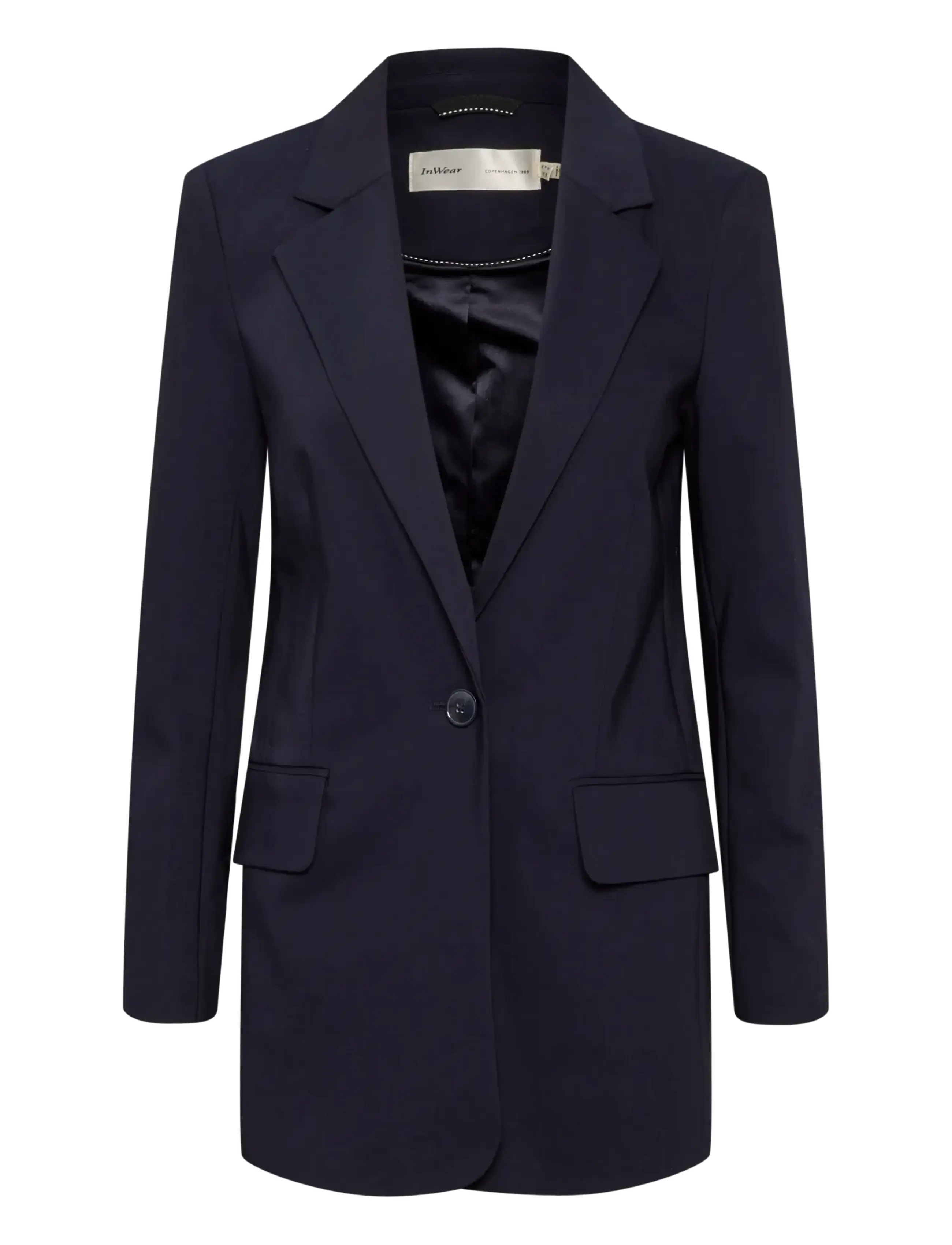 ZellaIW Long Blazer - MARINE BLUE