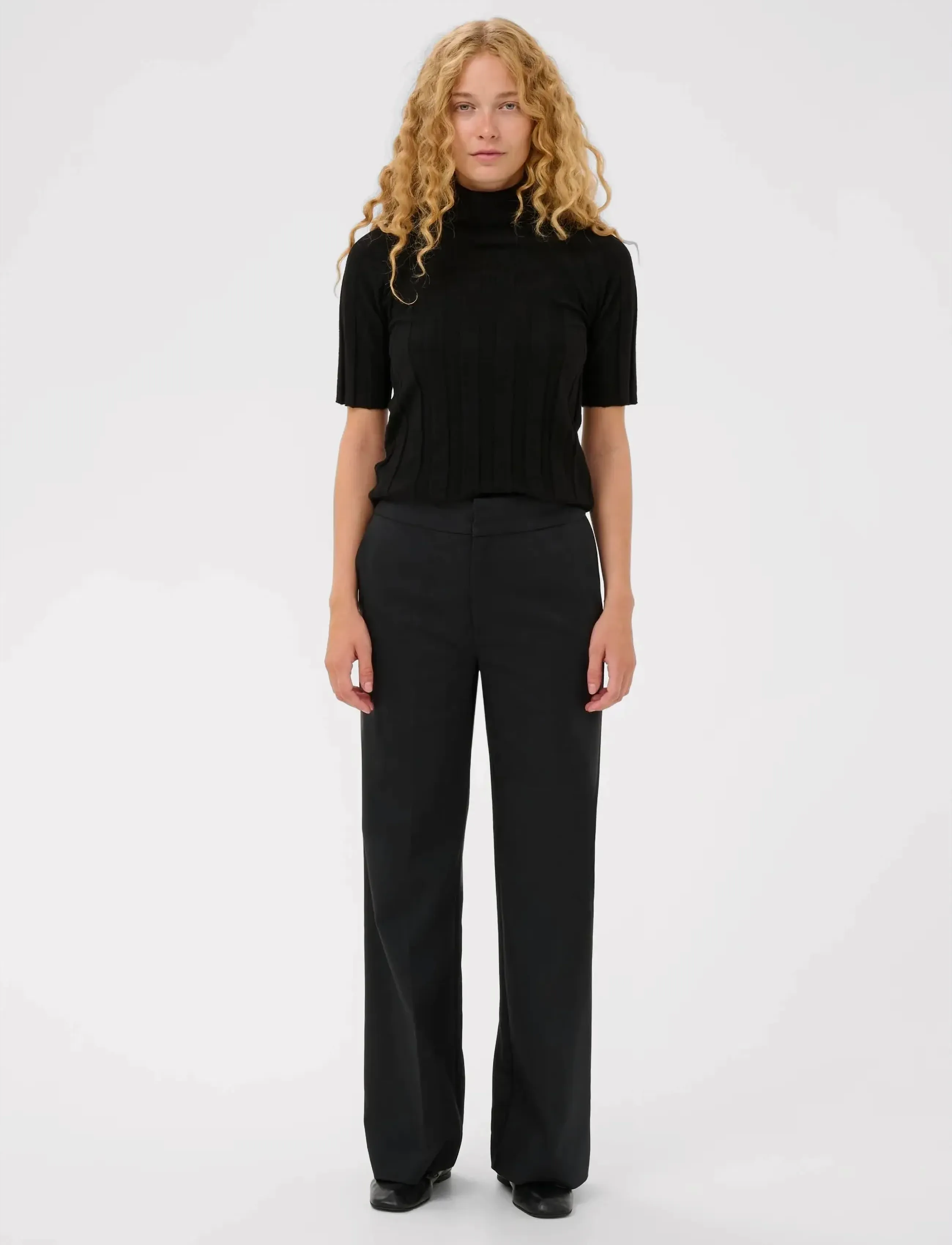 InWear - ZELLAIW WIDE PANT - bukser med brede ben - black - 3