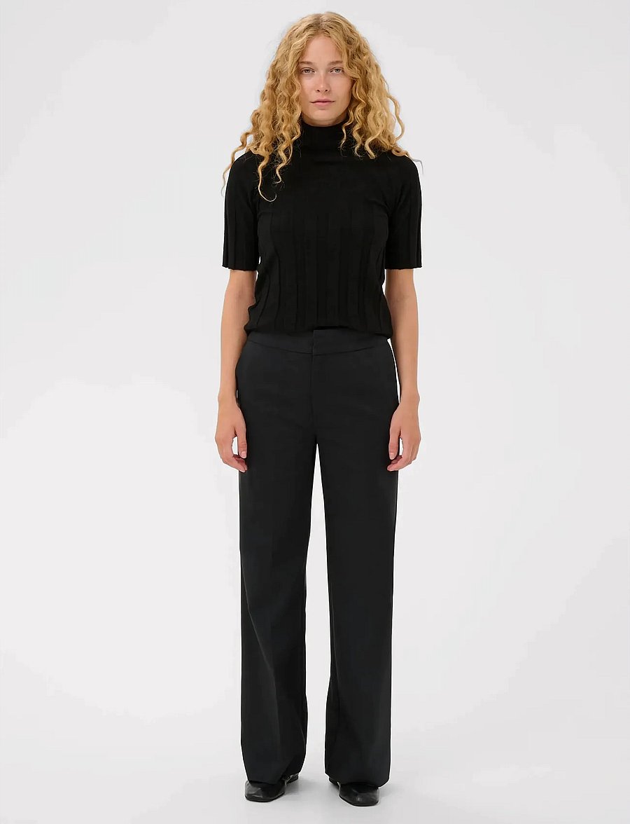 InWear - ZELLAIW WIDE PANT - bukser med brede ben - black - 3