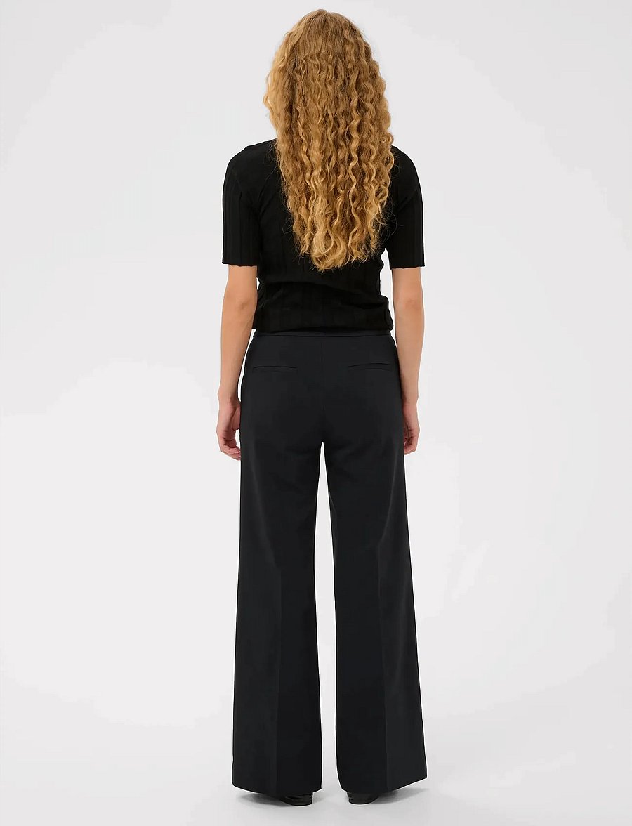 InWear - ZELLAIW WIDE PANT - bukser med brede ben - black - 4