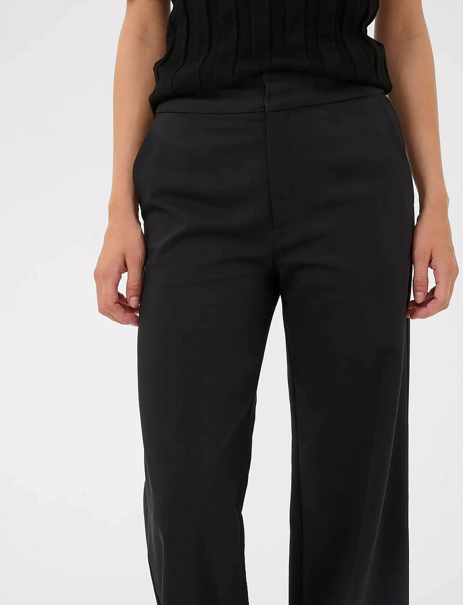 InWear - ZELLAIW WIDE PANT - bukser med brede ben - black - 5