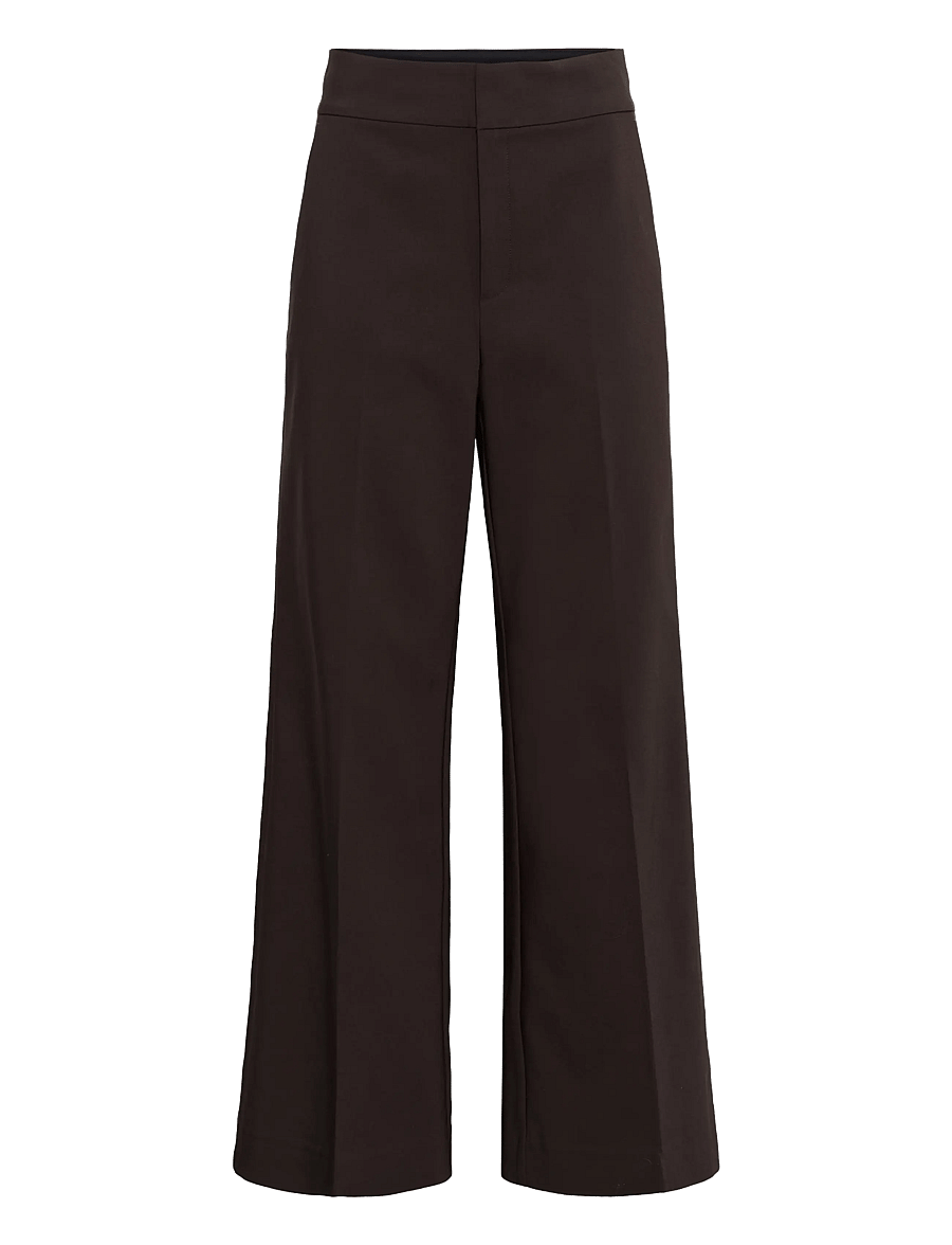 InWear - ZELLAIW WIDE PANT - hosen mit weitem bein - chocolate brown - 1