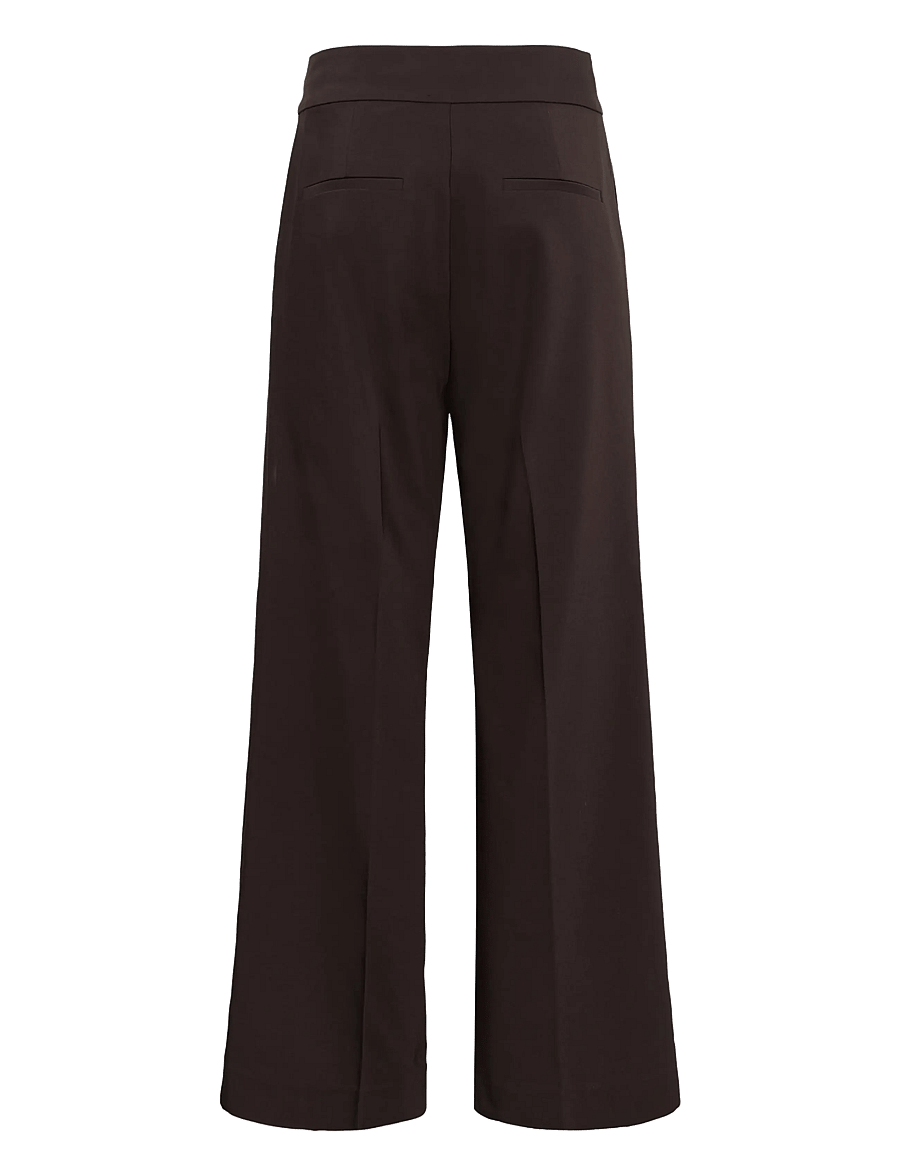 InWear - ZELLAIW WIDE PANT - hosen mit weitem bein - chocolate brown - 2