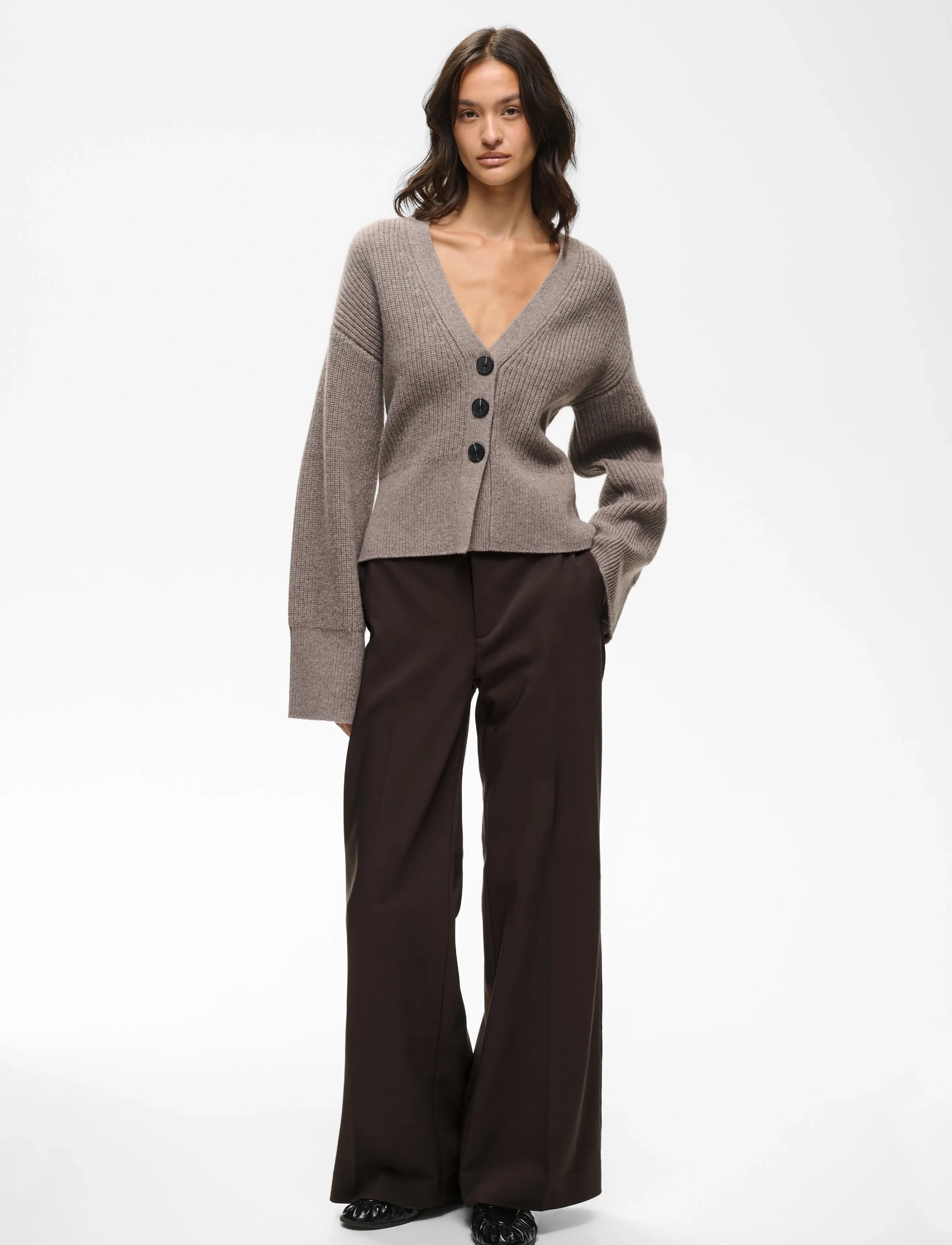 InWear ZELLAIW WIDE PANT - InWear - CHOCOLATE BROWN / brown