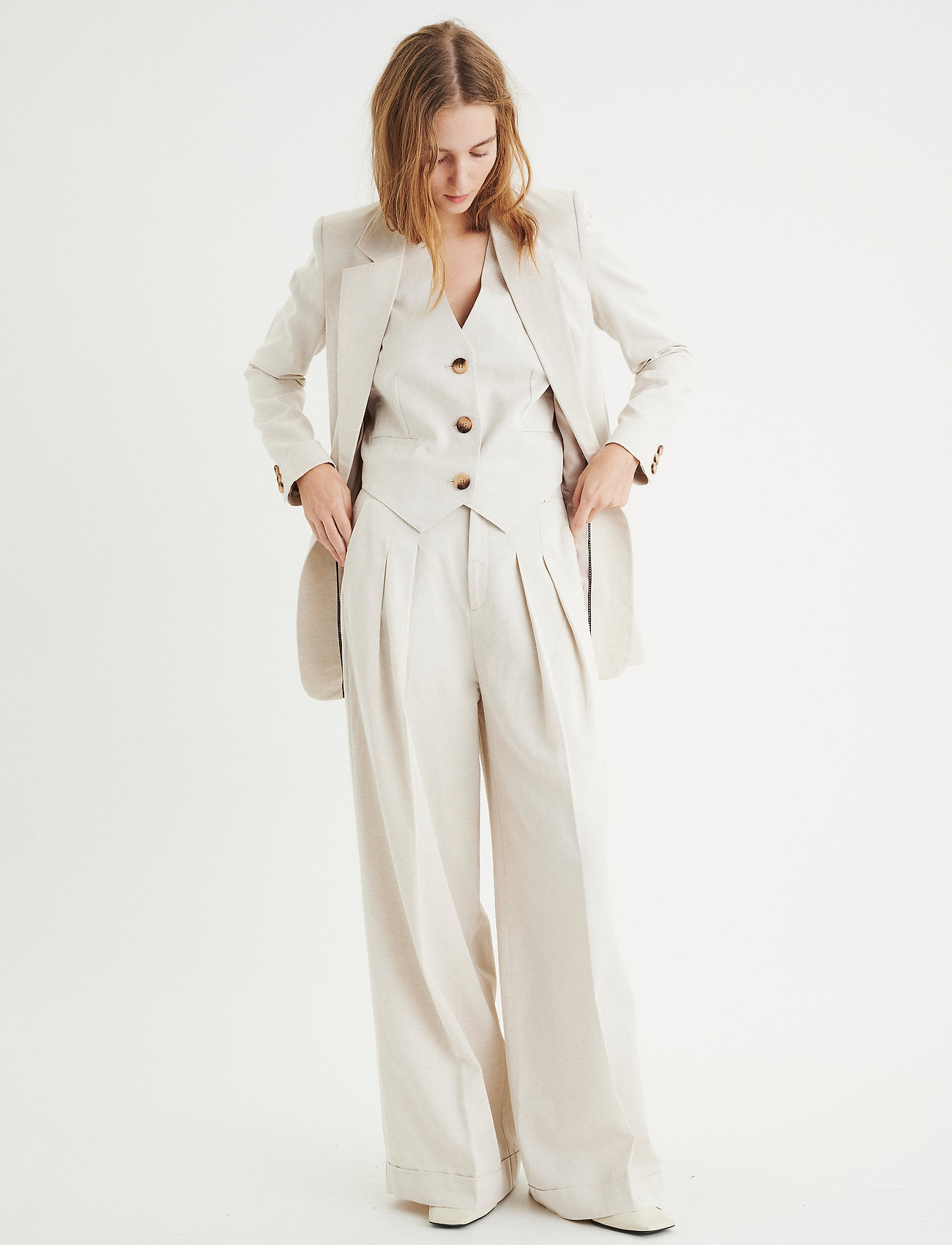 InWear - AilaIW Zella Long Blazer - ecru - 3