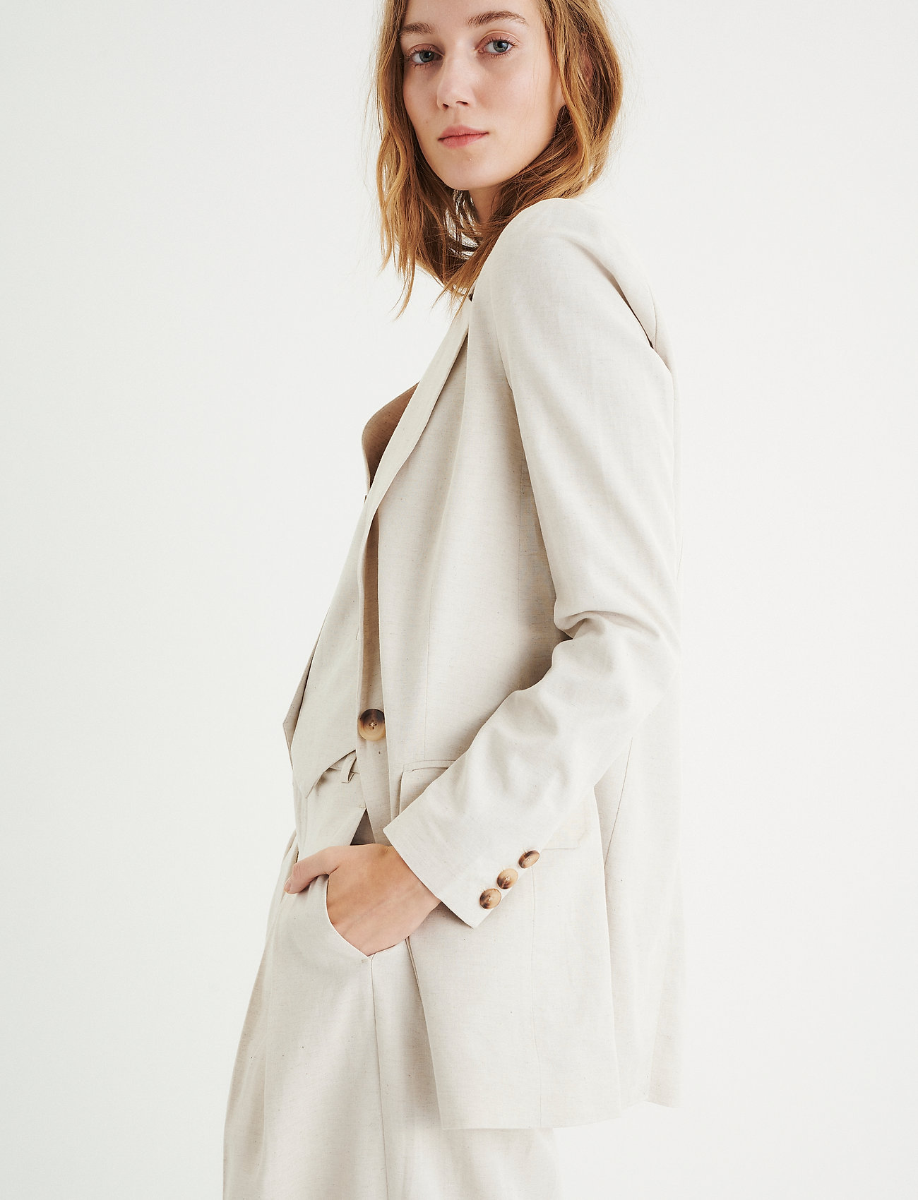 InWear - AilaIW Zella Long Blazer - ecru - 5