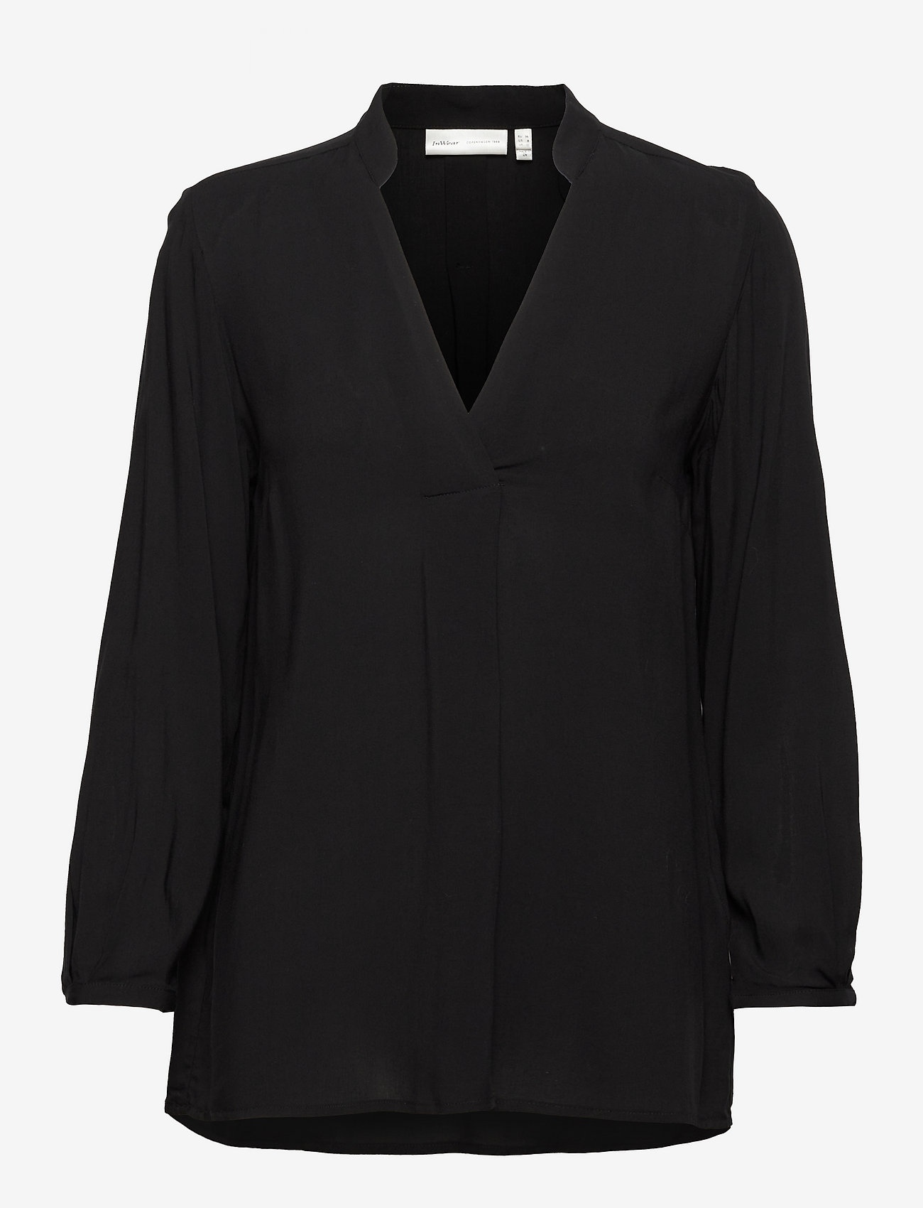 InWear - ViksaIW Blouse - long-sleeved blouses - black - 0