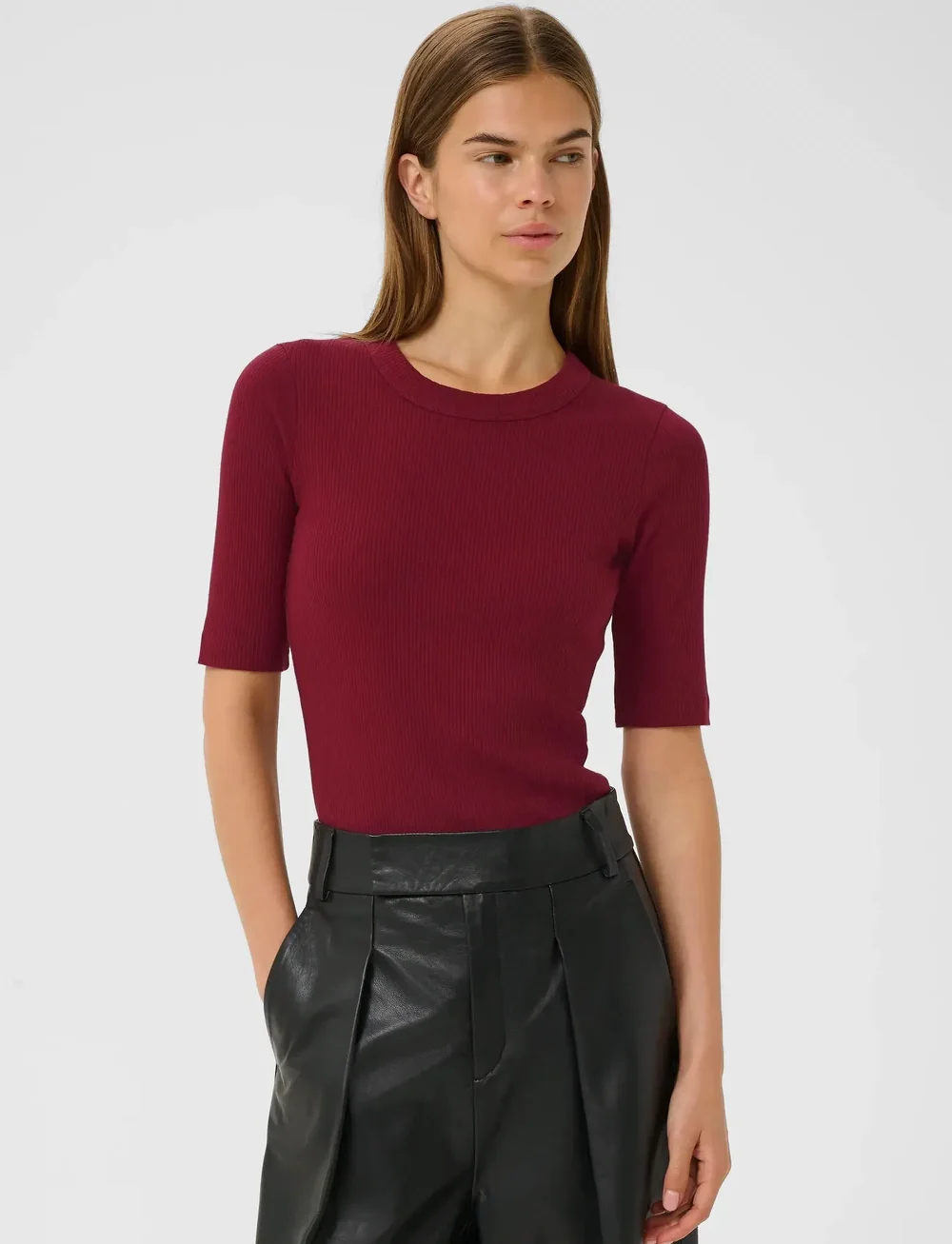 InWear - DagnaIW T-Shirt - t-shirts - cabernet - 0