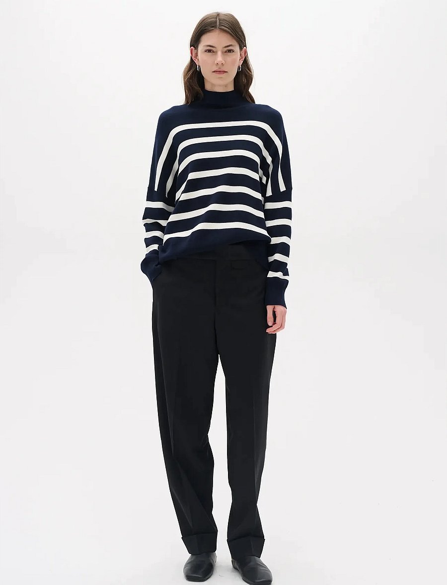 InWear - TenleyIW Turtleneck Pullover - rullekraver - blue / white - 3