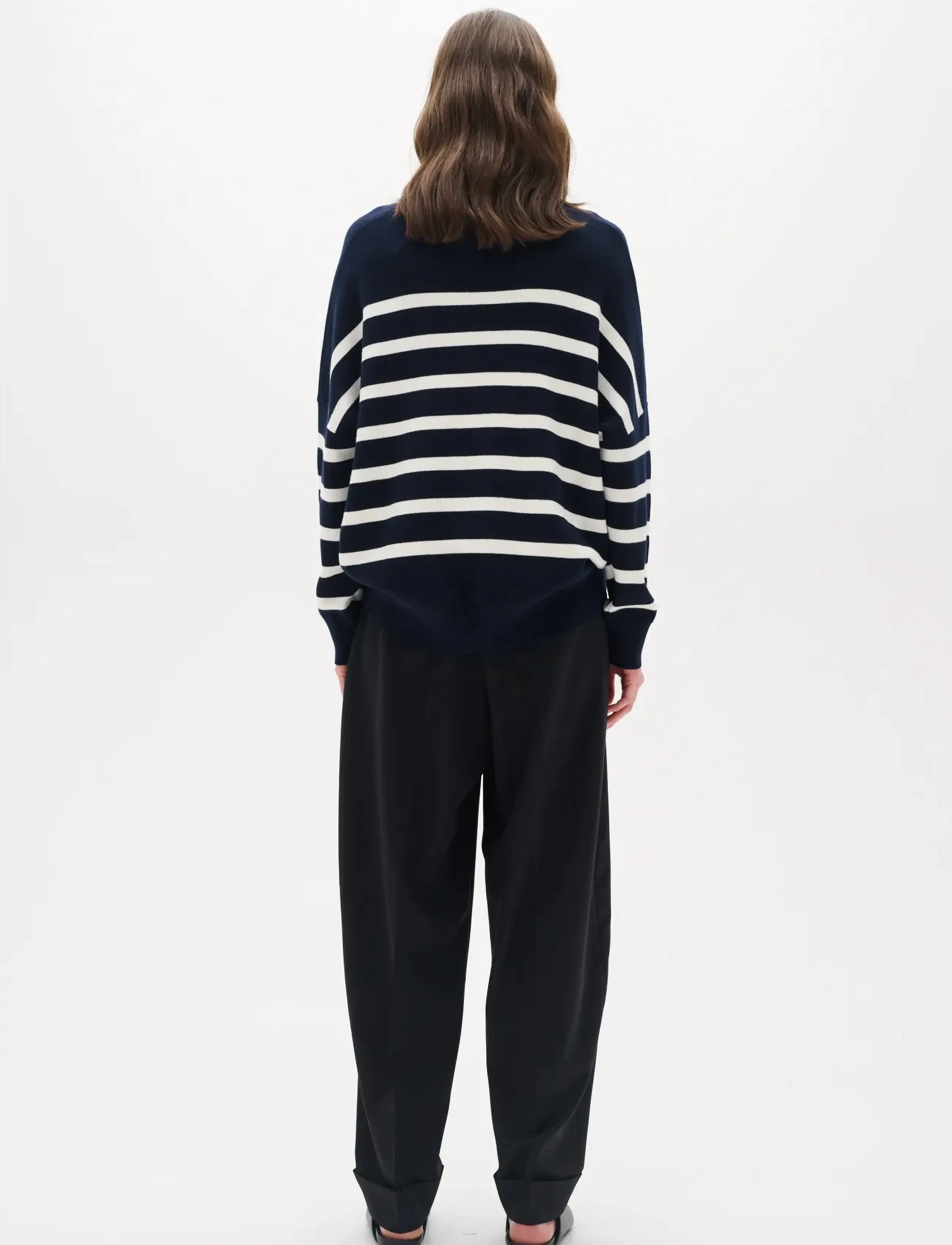 InWear - TenleyIW Turtleneck Pullover - turtlenecks - blue / white - 4