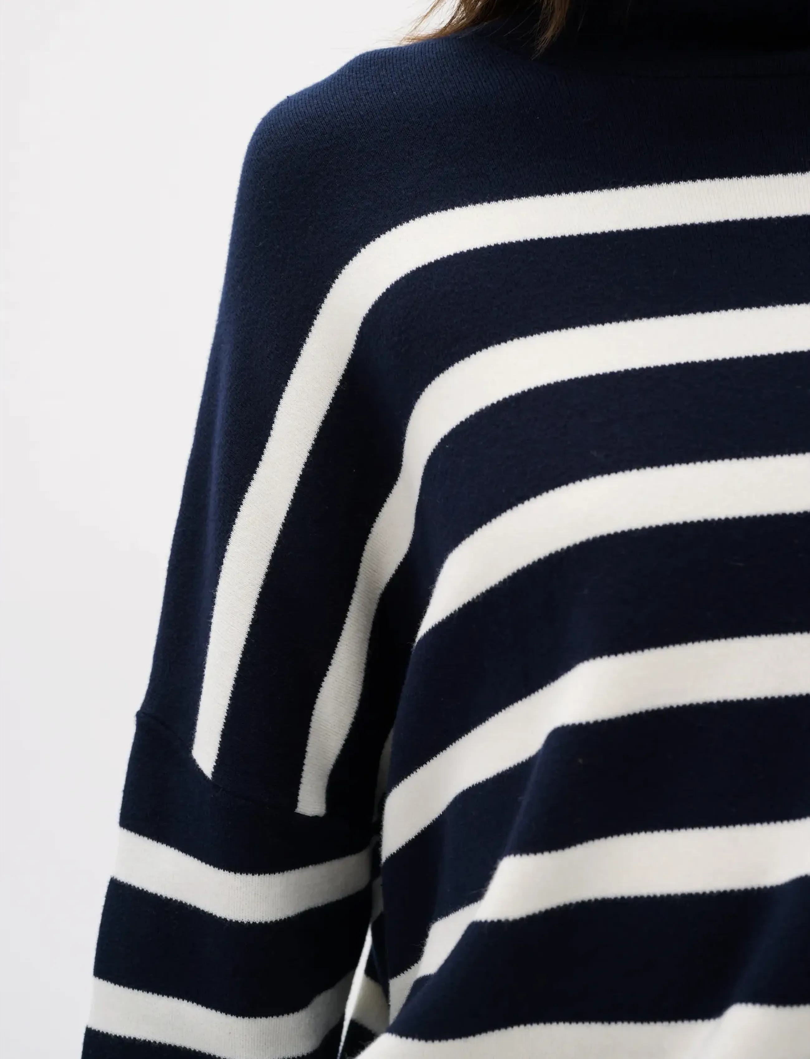 InWear - TenleyIW Turtleneck Pullover - turtlenecks - blue / white - 5