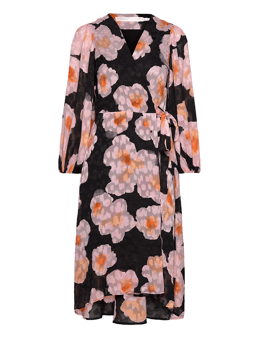 InWear - BasiraIW Wrap Dress - kietaisumekot - pink poetic flower - 1