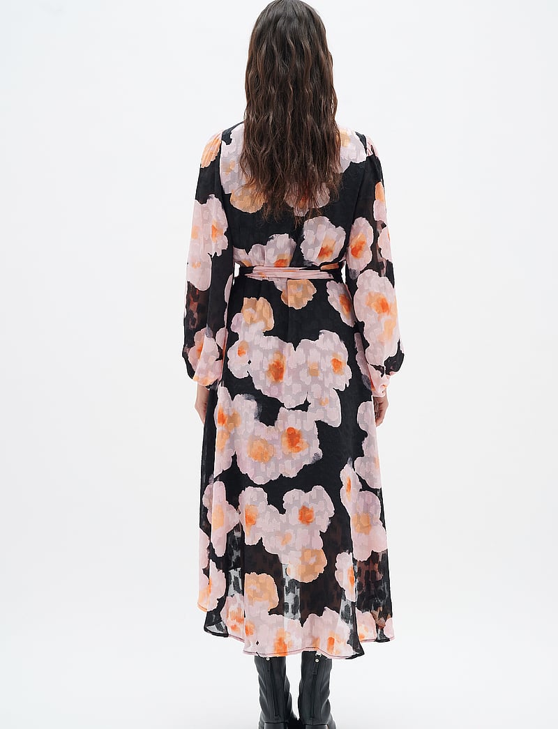InWear - BasiraIW Wrap Dress - slå-om-kjoler - pink poetic flower - 4