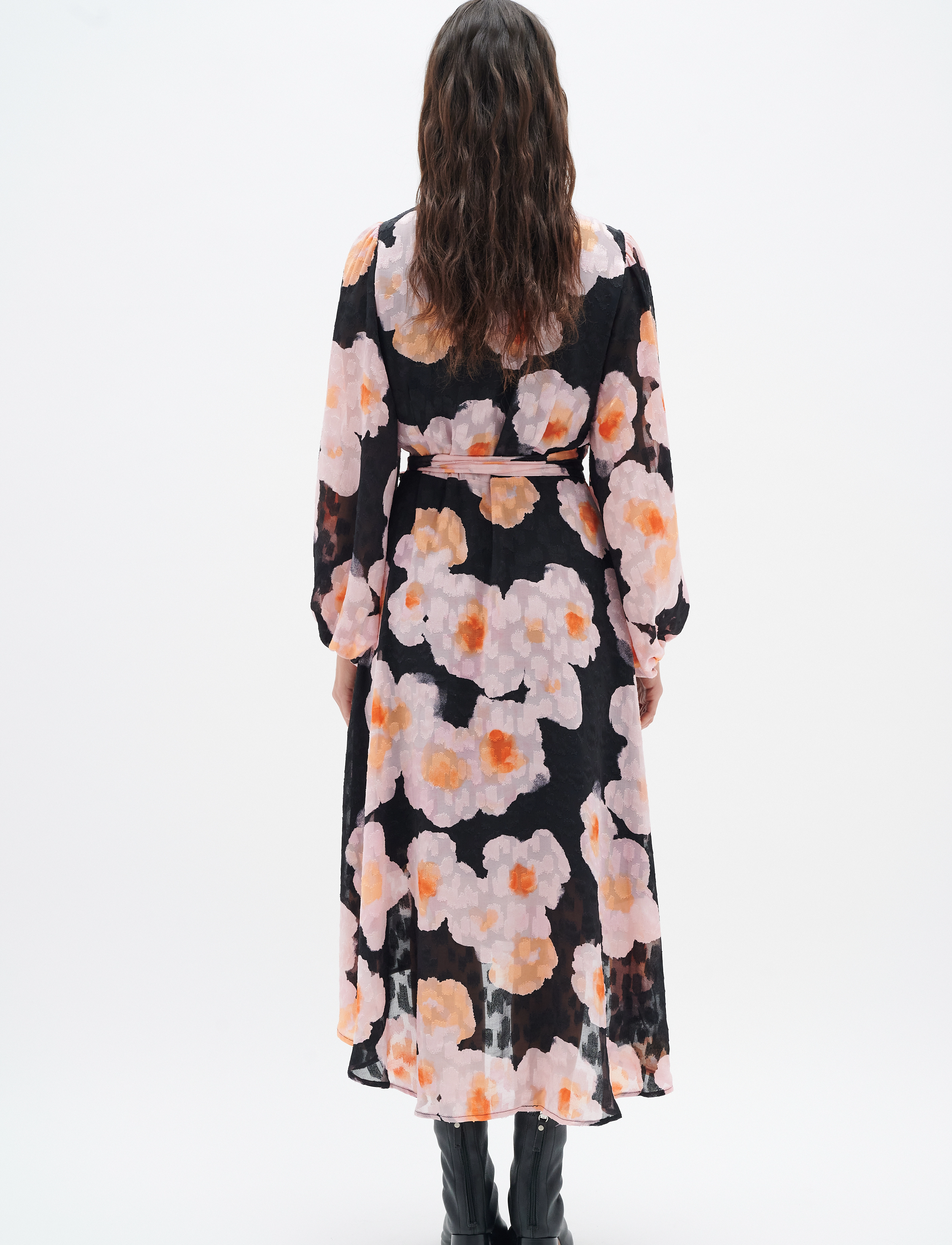 InWear - BasiraIW Wrap Dress - hõlmikkleidid - pink poetic flower - 4