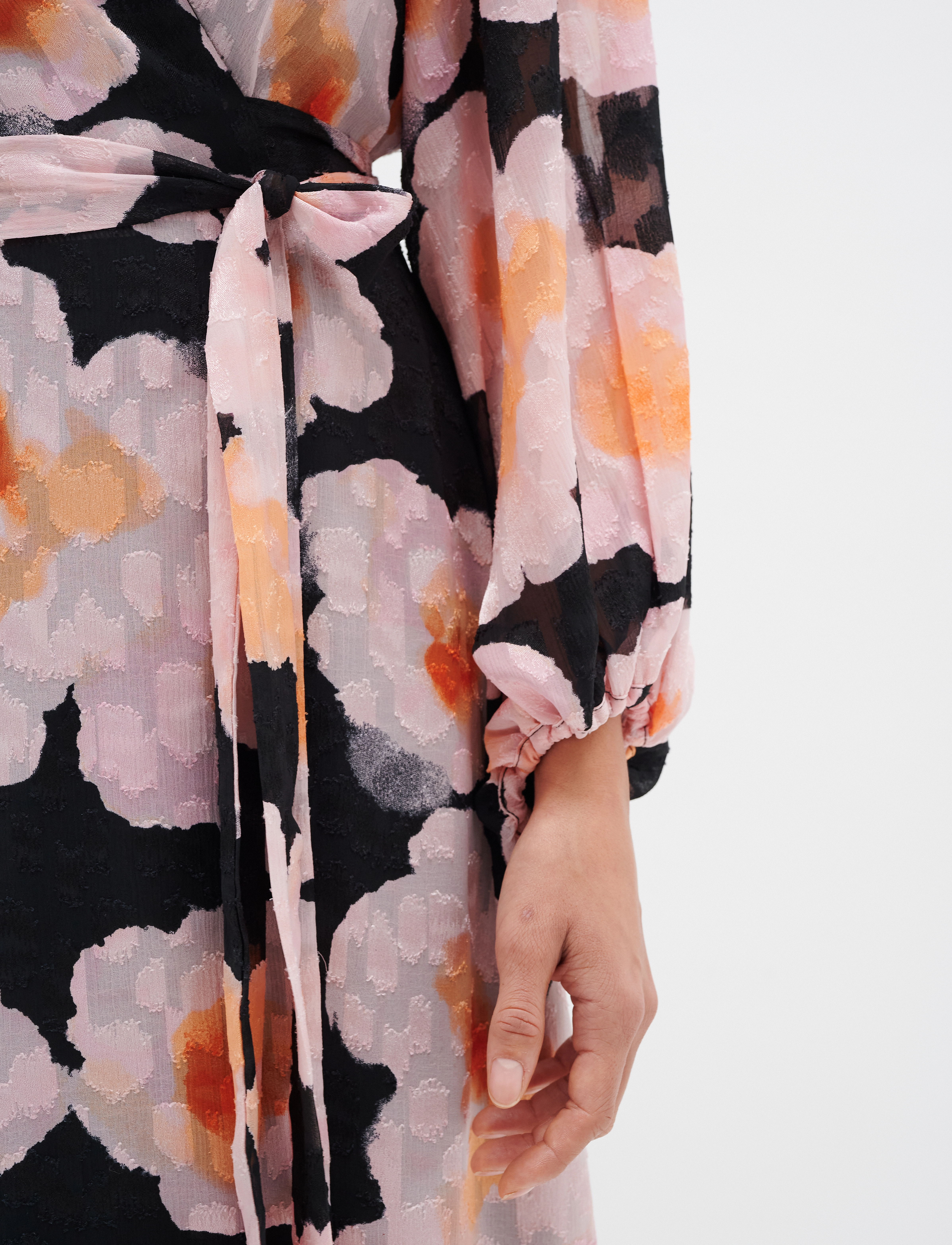 InWear - BasiraIW Wrap Dress - hõlmikkleidid - pink poetic flower - 5