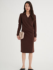 InWear - VedaIW Collar Dress - kotelomekot - coffee brown - 3