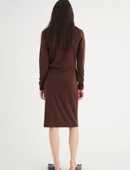 InWear - VedaIW Collar Dress - stramme kjoler - coffee brown - 4