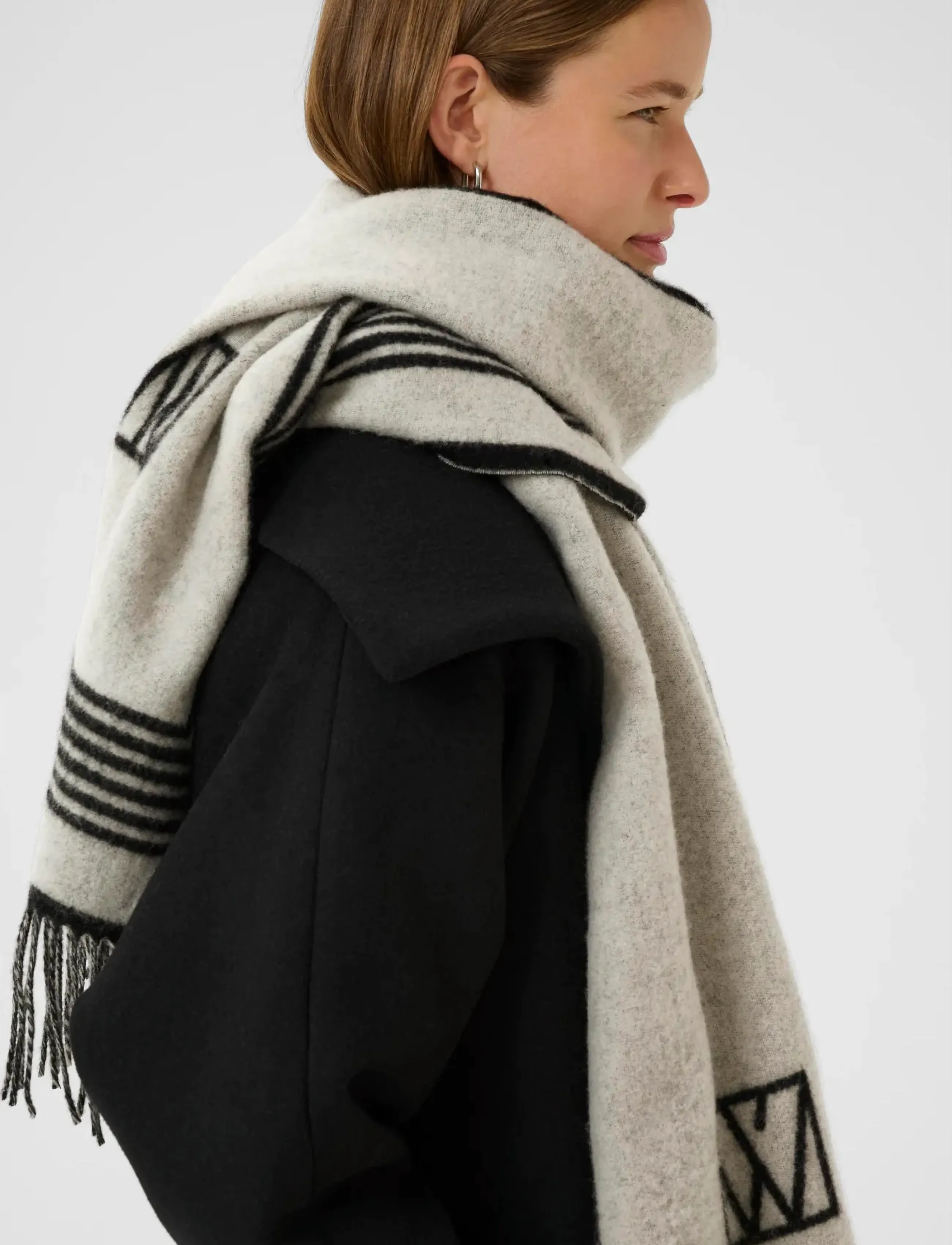 InWear - MyrtheIW Logo Scarf - whisper white - 3
