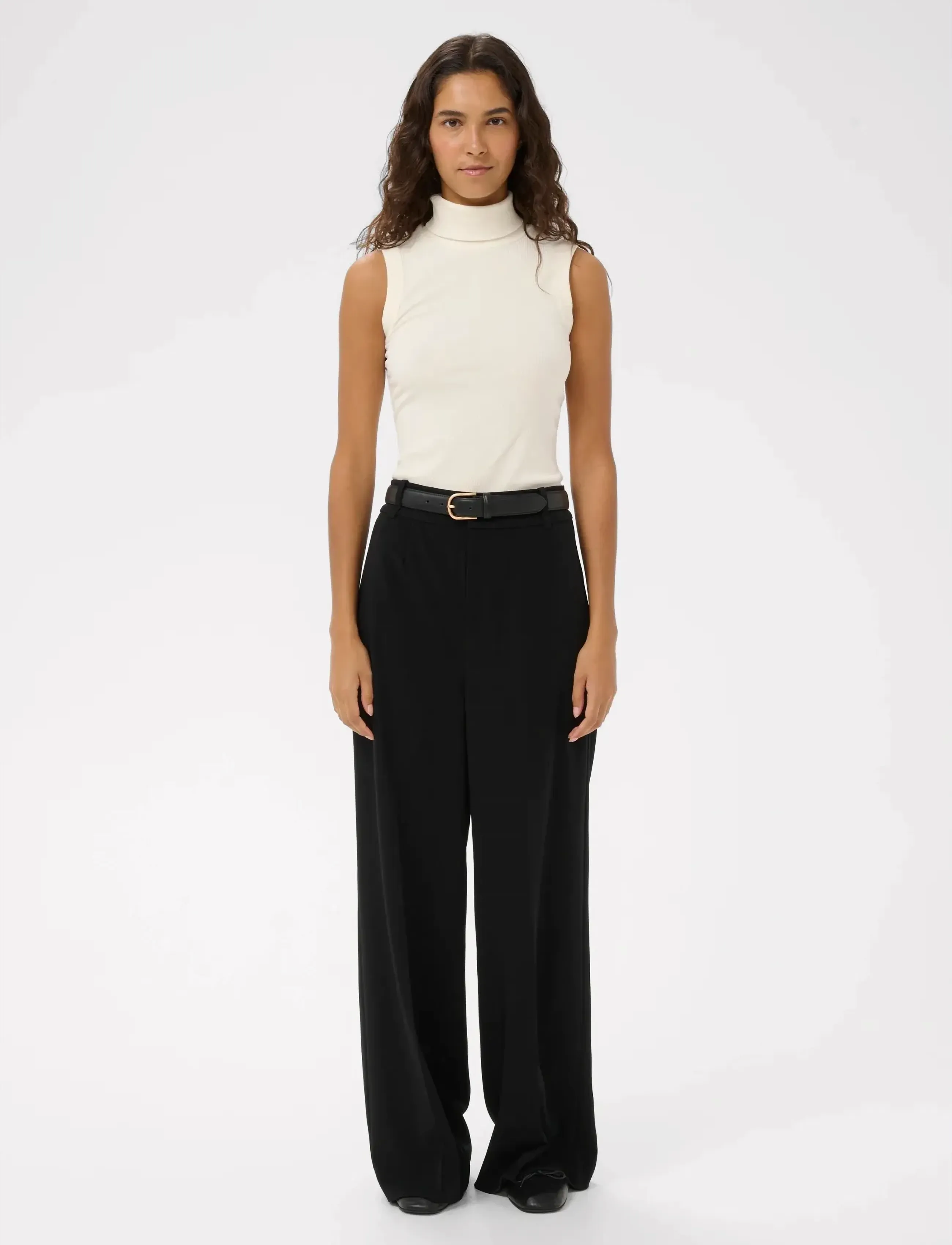 InWear - DagnaIW Rollneck Top - Ärmellose tops - pure white - 5