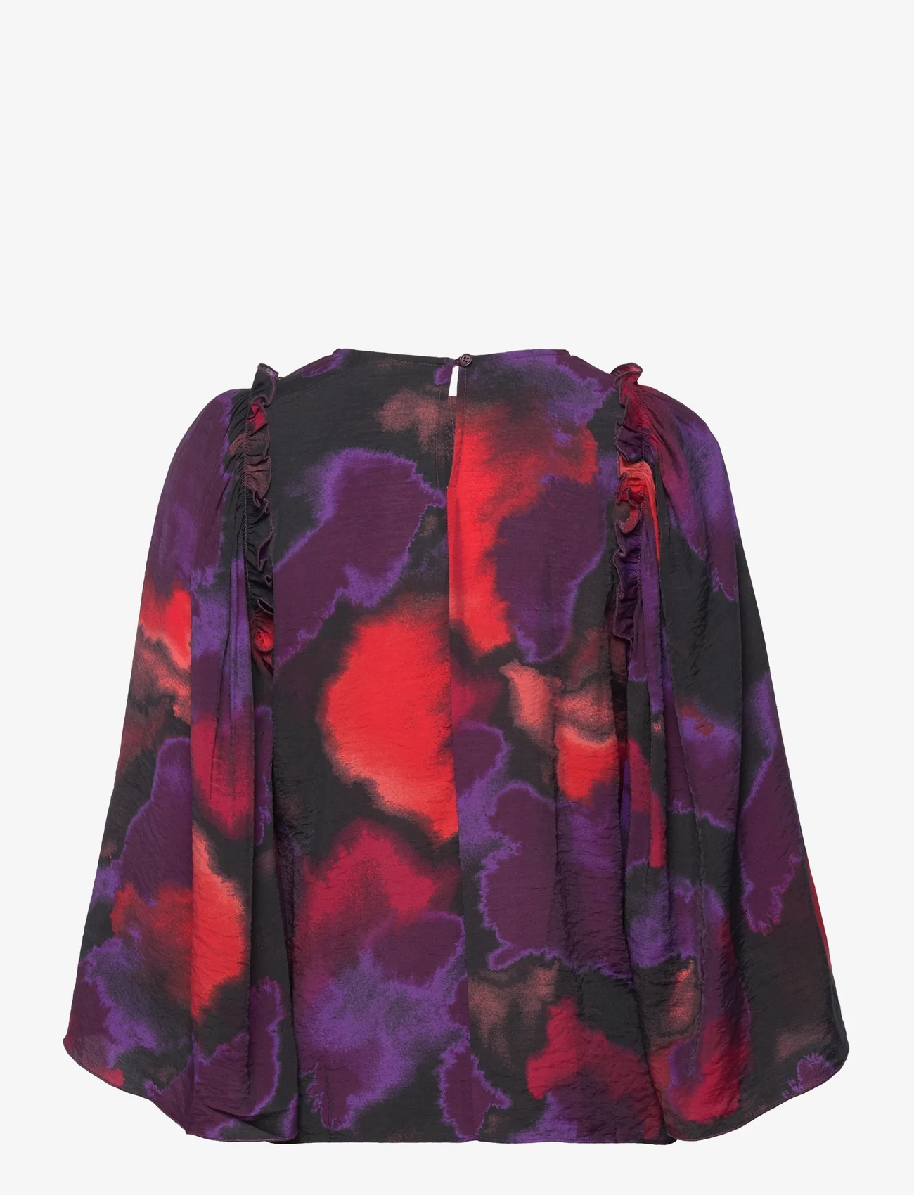 InWear - AvenIW Blouse - long-sleeved blouses - purple giant splash - 1