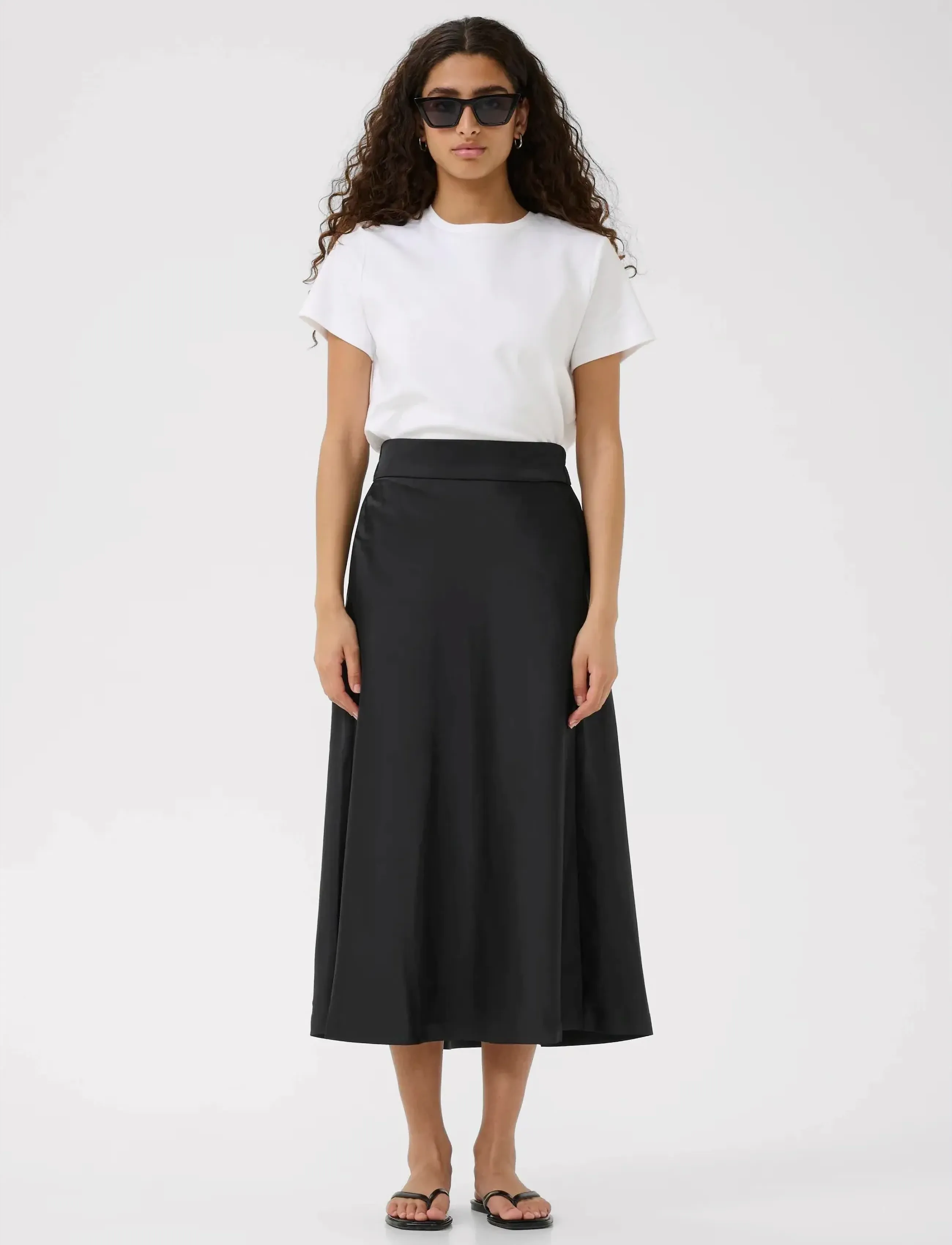 InWear - ZilkyIW Skirt - satinkjolar - black - 3