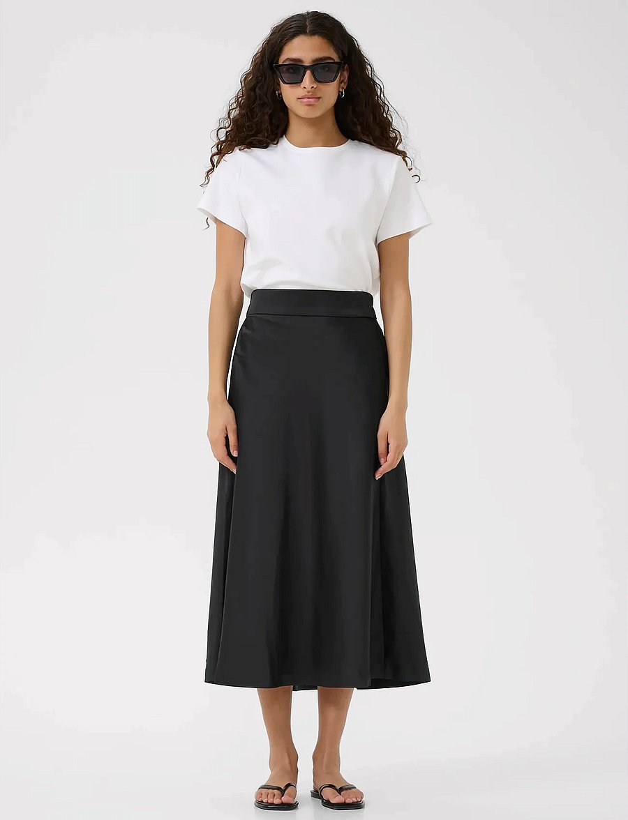 InWear - ZilkyIW Skirt - satinkjolar - black - 3