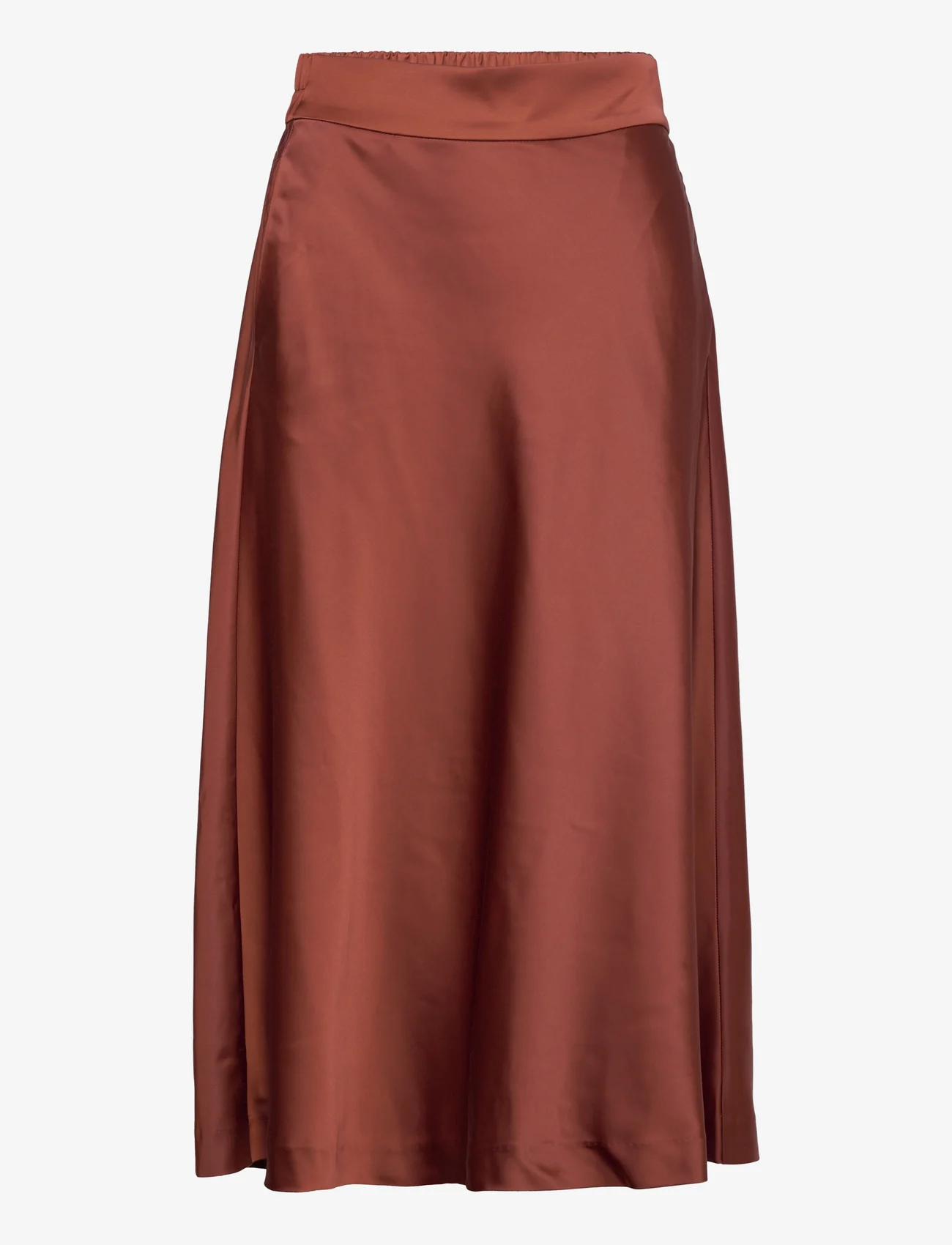 InWear - ZilkyIW Skirt - midi kjolar - cherry mahogany - 0