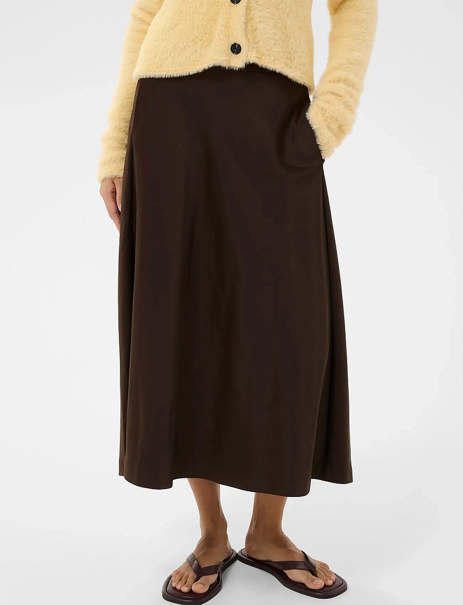 InWear - ZilkyIW Skirt - satinnederdele - coffee bean - 0