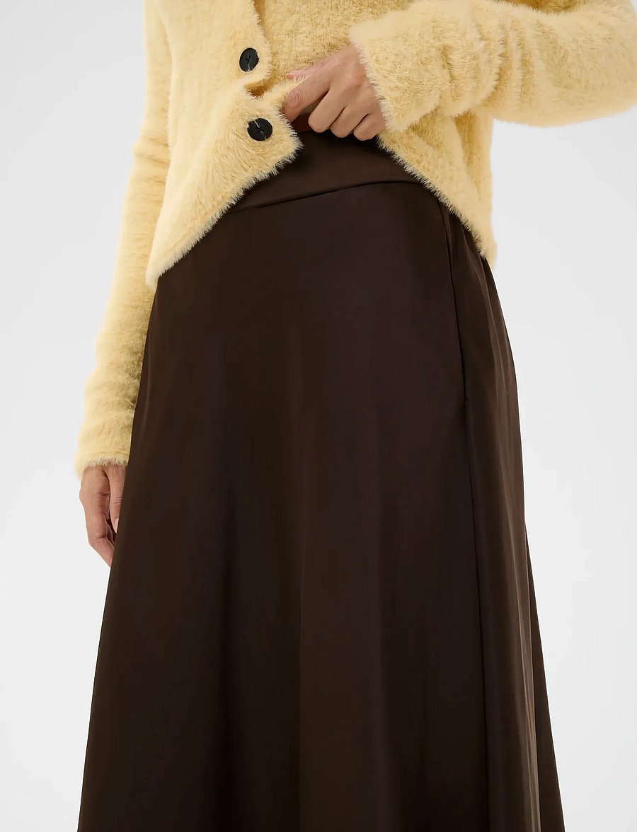InWear - ZilkyIW Skirt - satinnederdele - coffee bean - 5