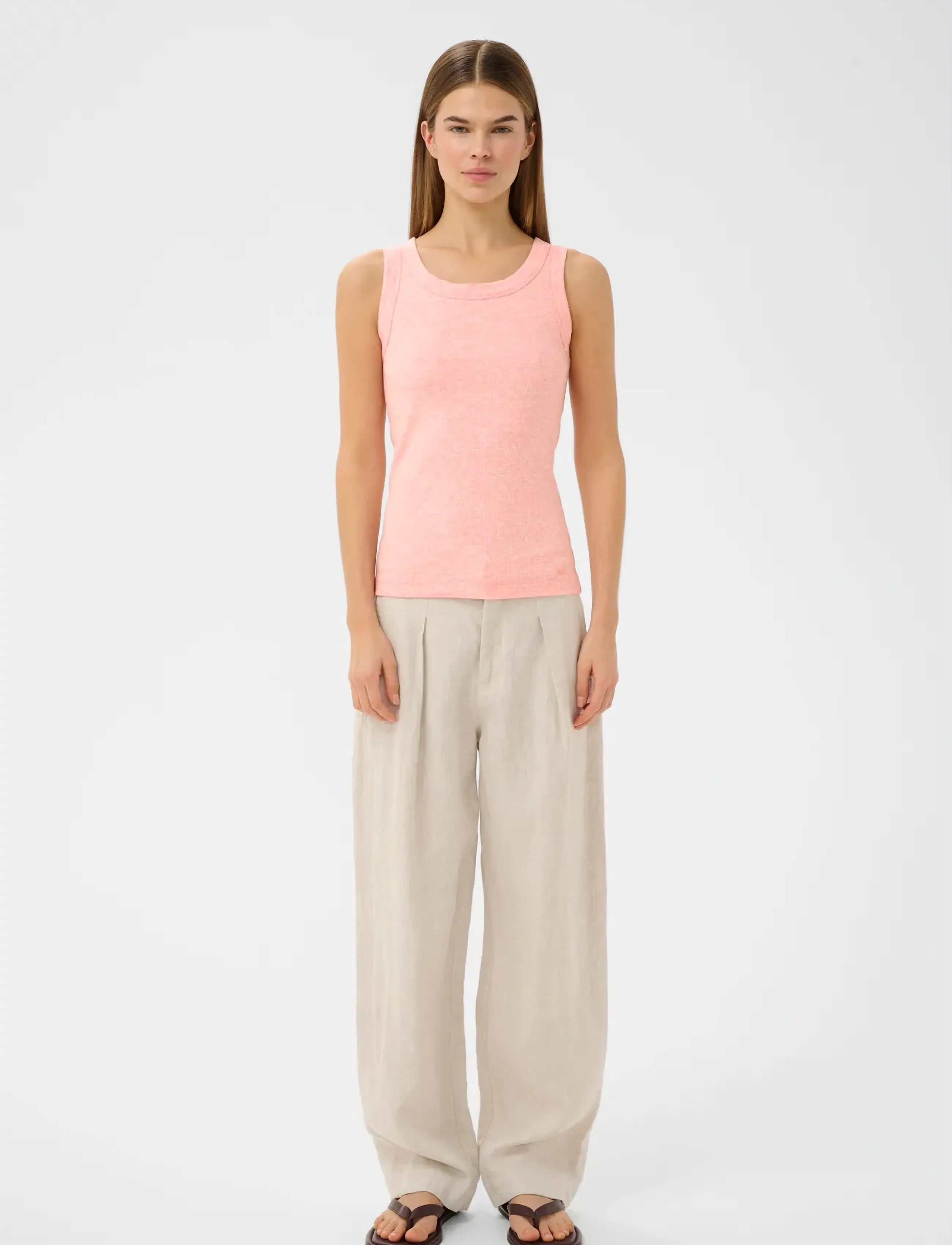 InWear - DagnaIW Melange Tank - topid ja varrukateta alussärgid - candy pink melange - 3