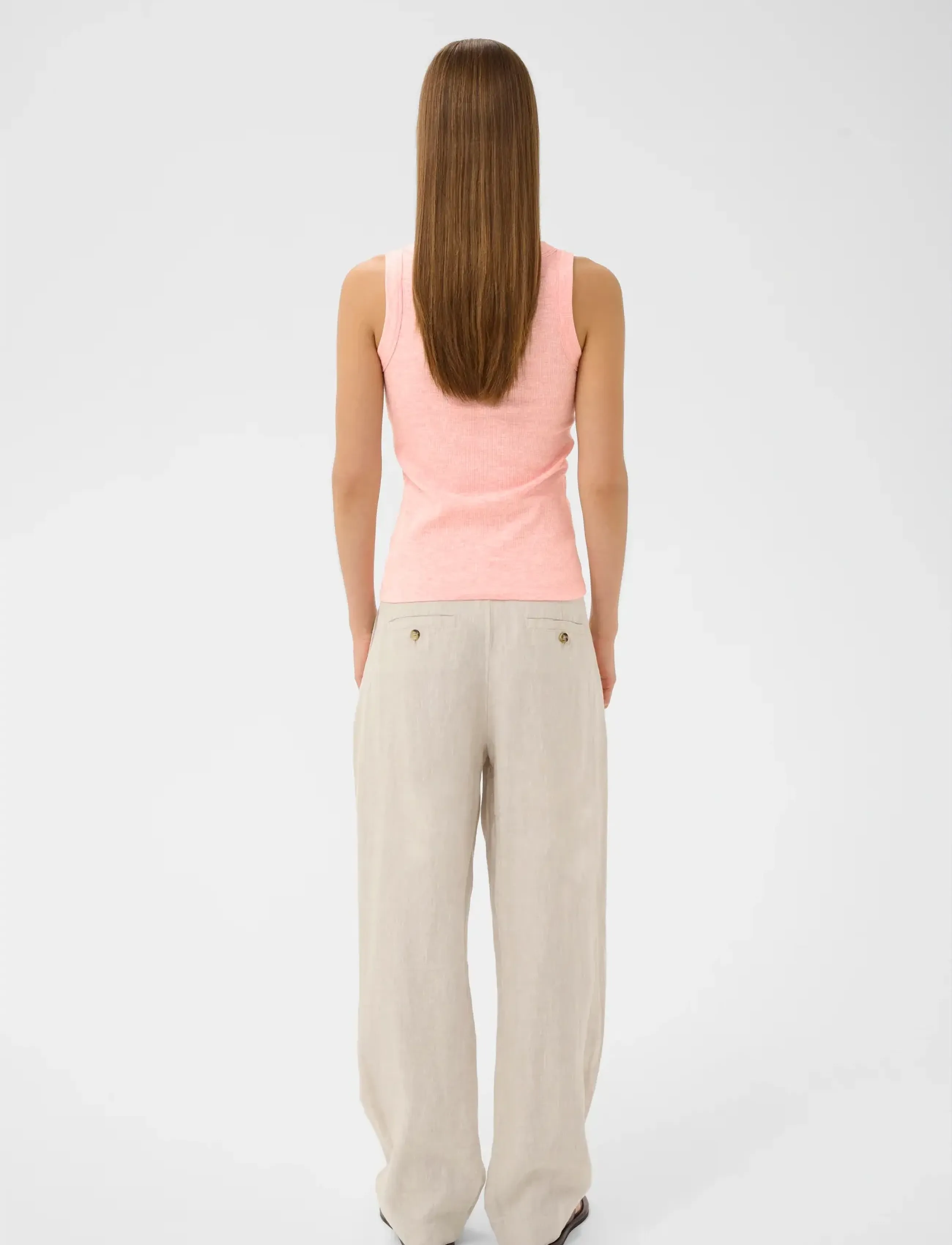 InWear - DagnaIW Melange Tank - topid ja varrukateta alussärgid - candy pink melange - 4