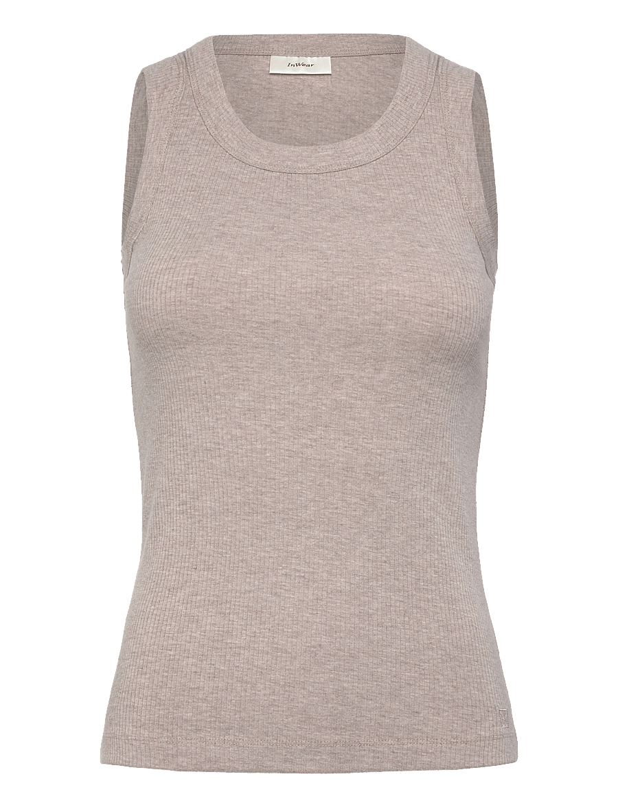 InWear - DagnaIW Melange Tank - Ärmellose tops - chateau gray melange - 1