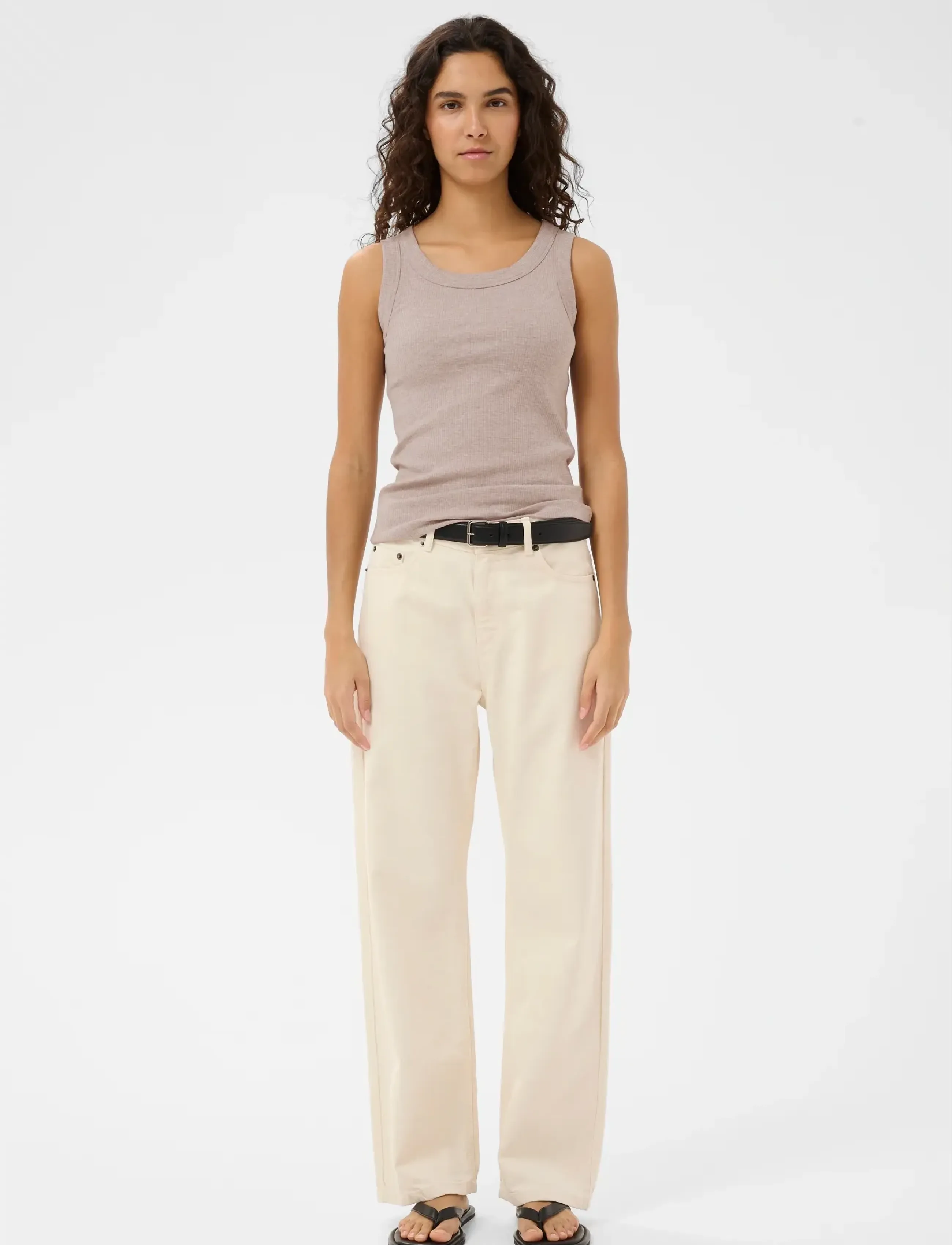 InWear - DagnaIW Melange Tank - tanktops - chateau gray melange - 3