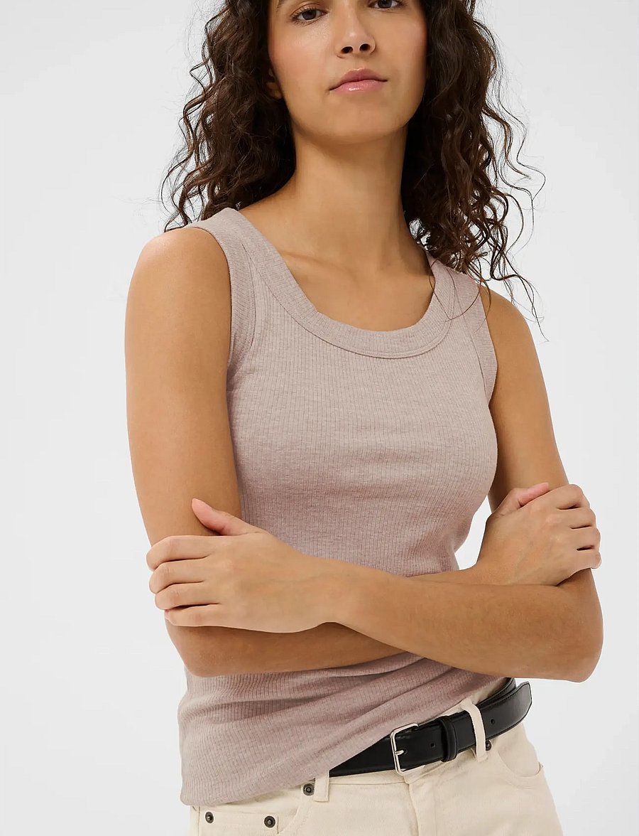 InWear - DagnaIW Melange Tank - Ärmellose tops - chateau gray melange - 5