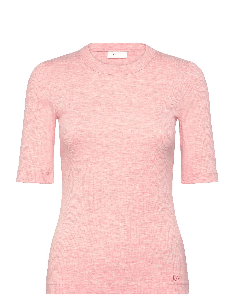 InWear - DagnaIW Melange T-Shirt - t-shirts - candy pink melange - 1