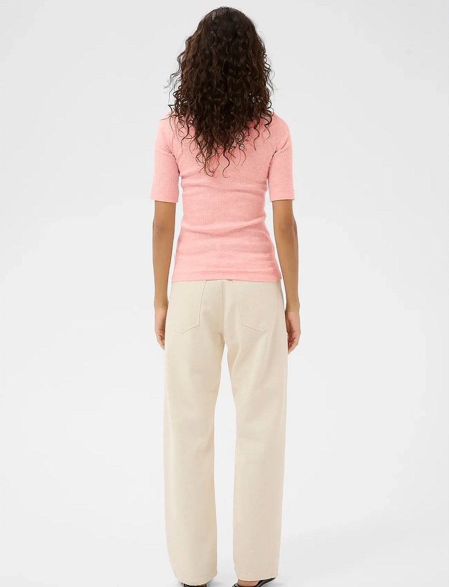 InWear - DagnaIW Melange T-Shirt - t-shirts - candy pink melange - 4