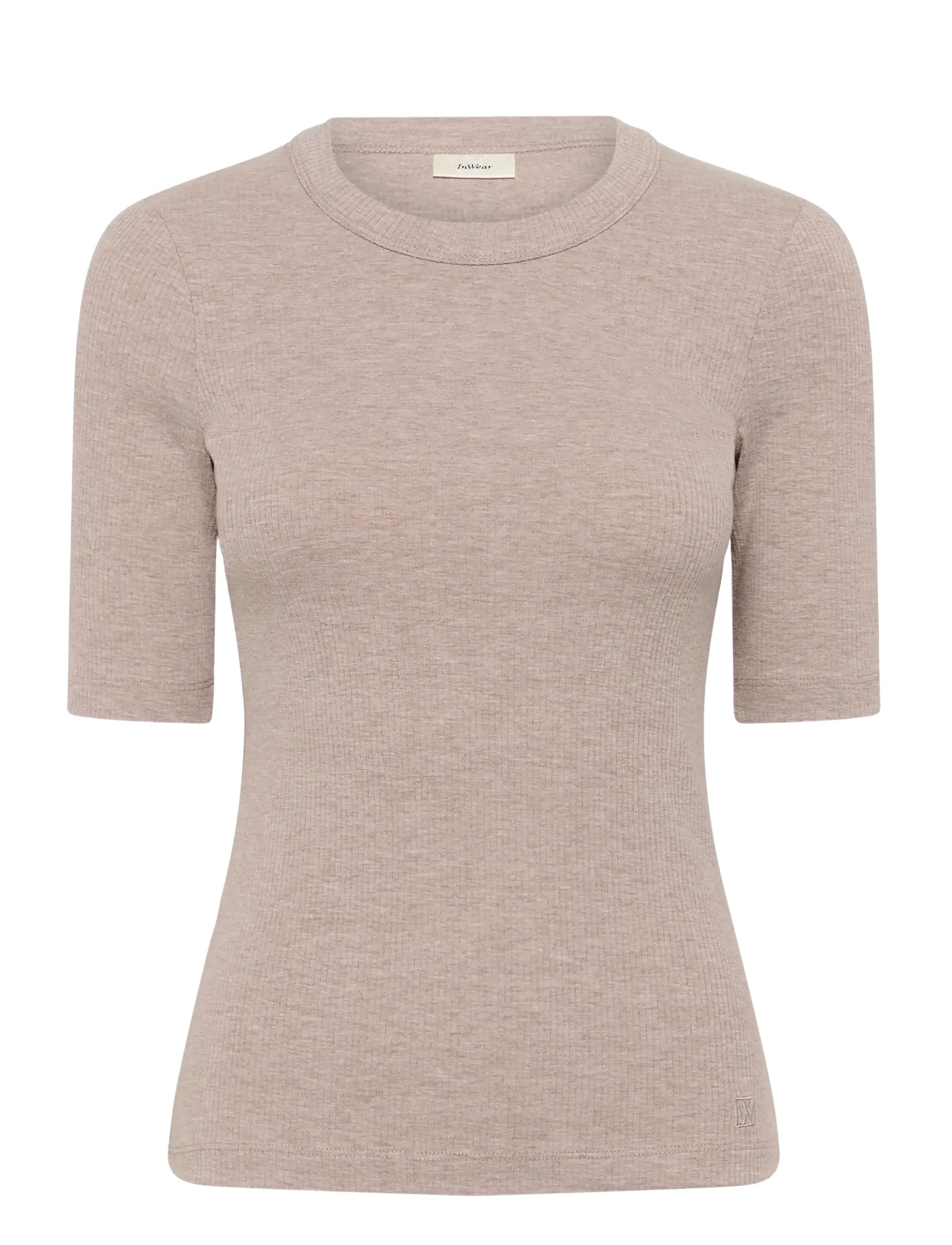 InWear DagnaIW Melange T-Shirt - Kläder - CHATEAU GRAY MELANGE / beige