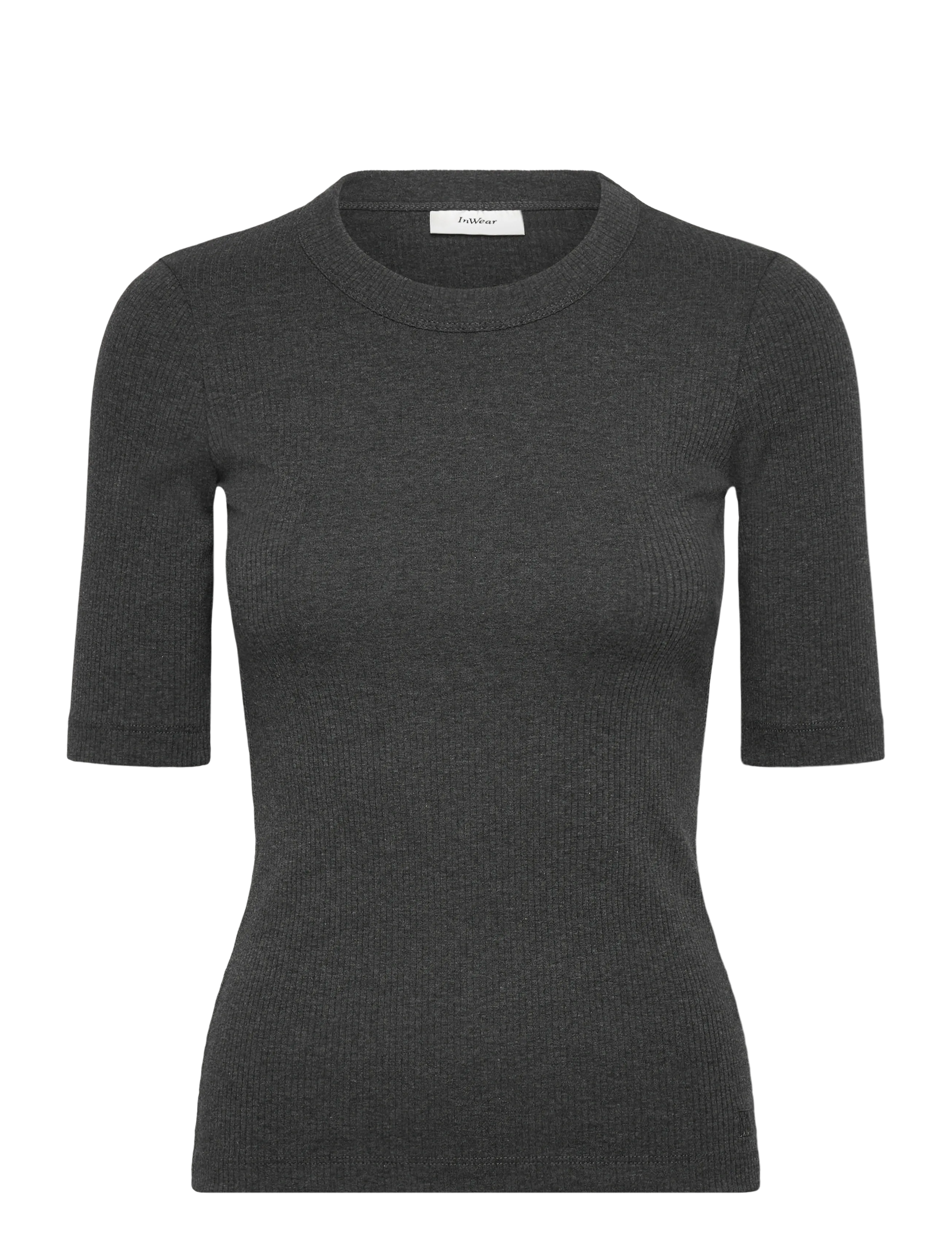 InWear DagnaIW Melange T-Shirt - Clothing - DARK GREY MELANGE / grey