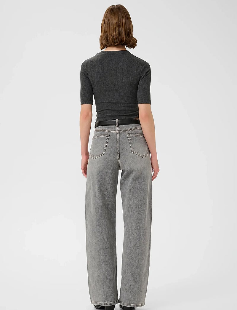 InWear - DagnaIW Melange T-Shirt - t-särgid - dark grey melange - 4