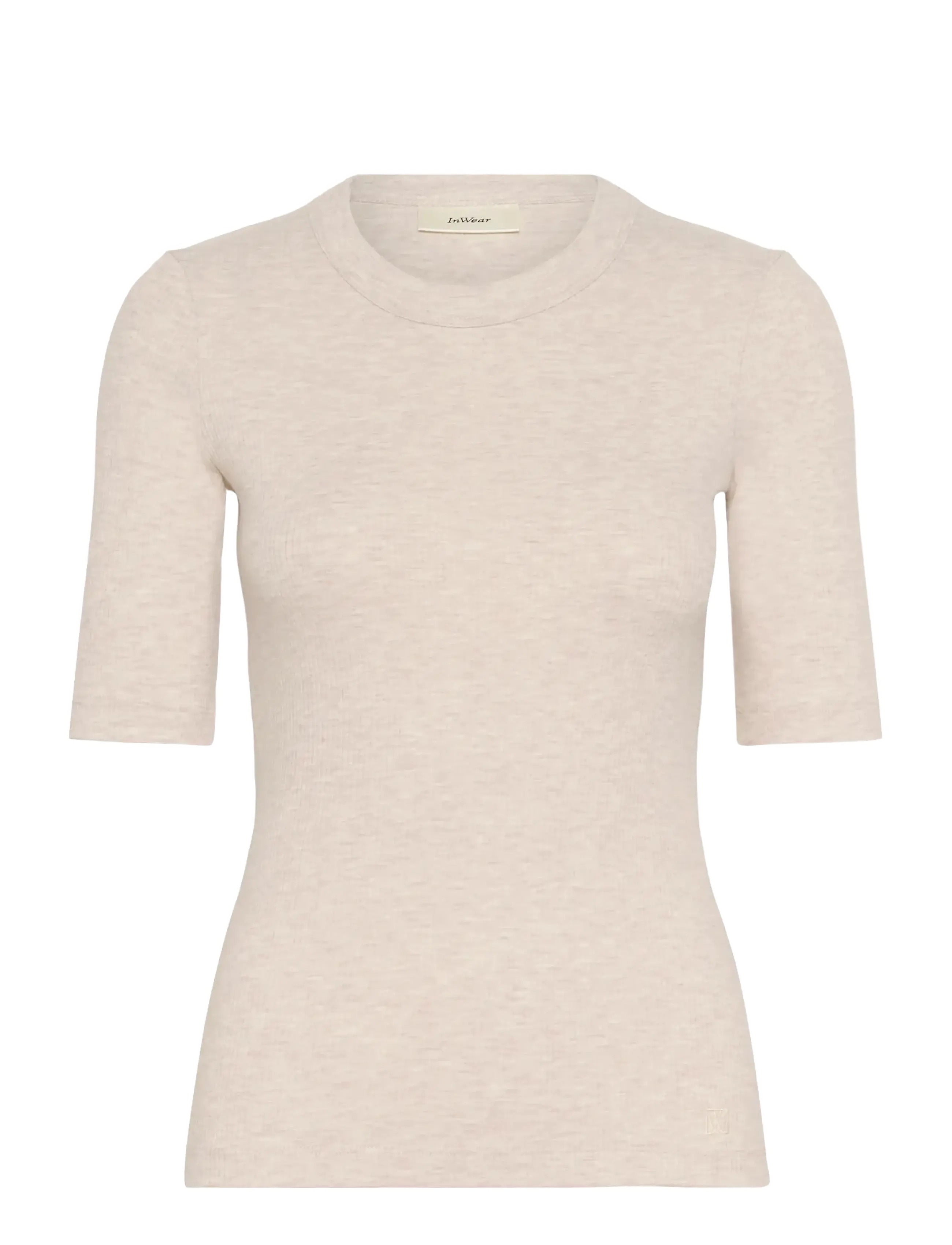 DagnaIW Melange T-Shirt - ECRU