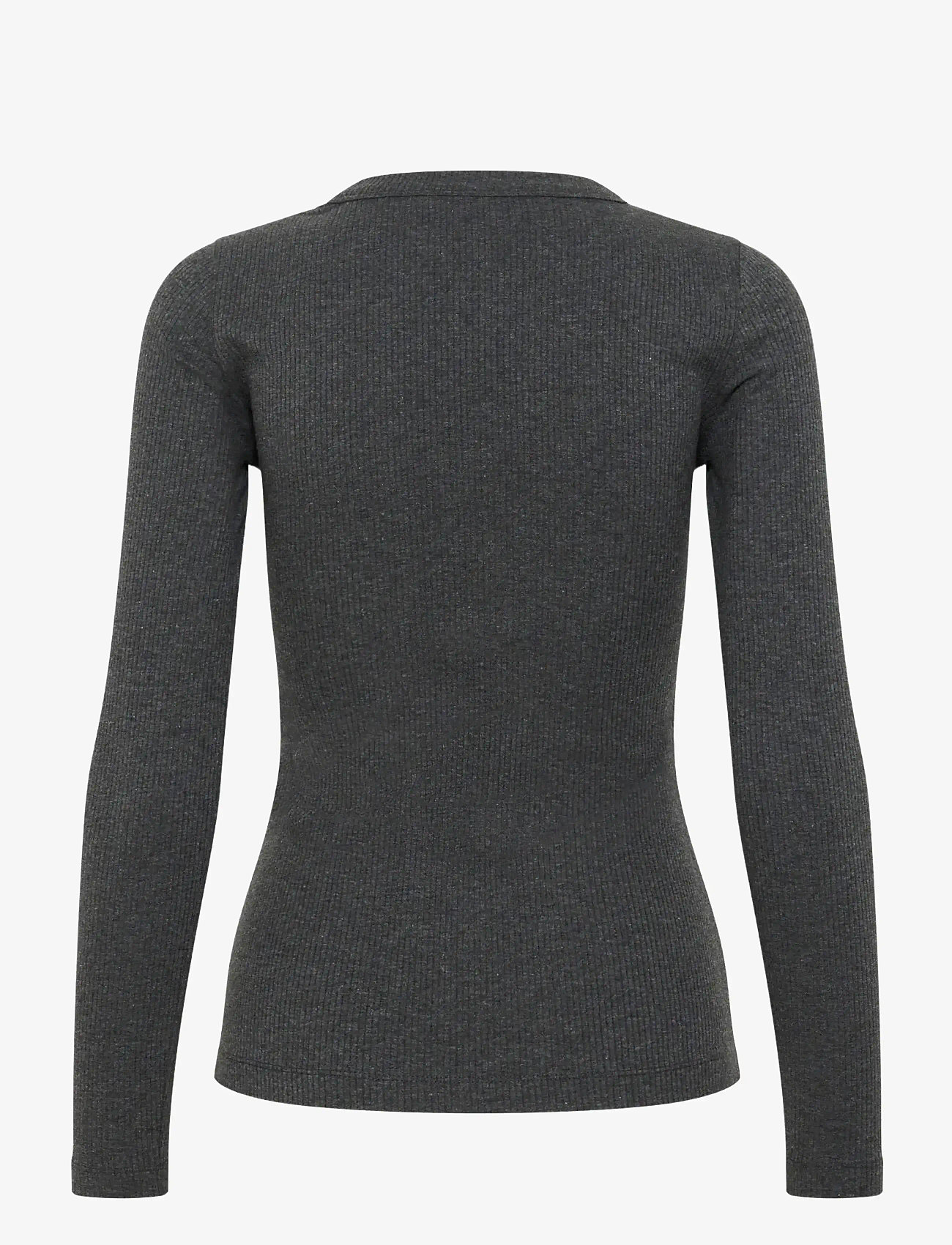 InWear - DagnaIW Melange T-Shirt LS - langerma toppar - dark grey melange - 2