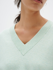 InWear - FosterIW V-neck - trøjer - dusty mint melange - 5