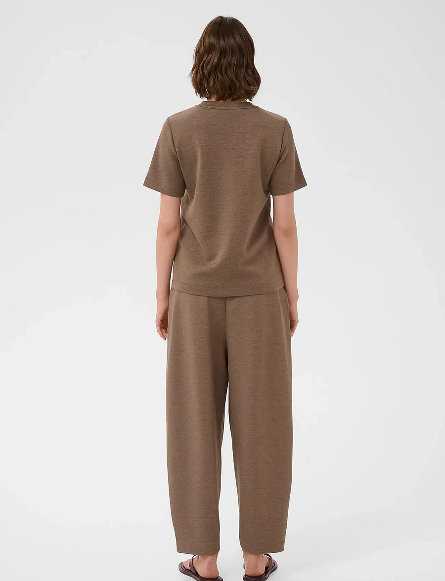 InWear - VincentIW Melange Karmen T-Shirt - t-shirts - coffee quartz melange - 4