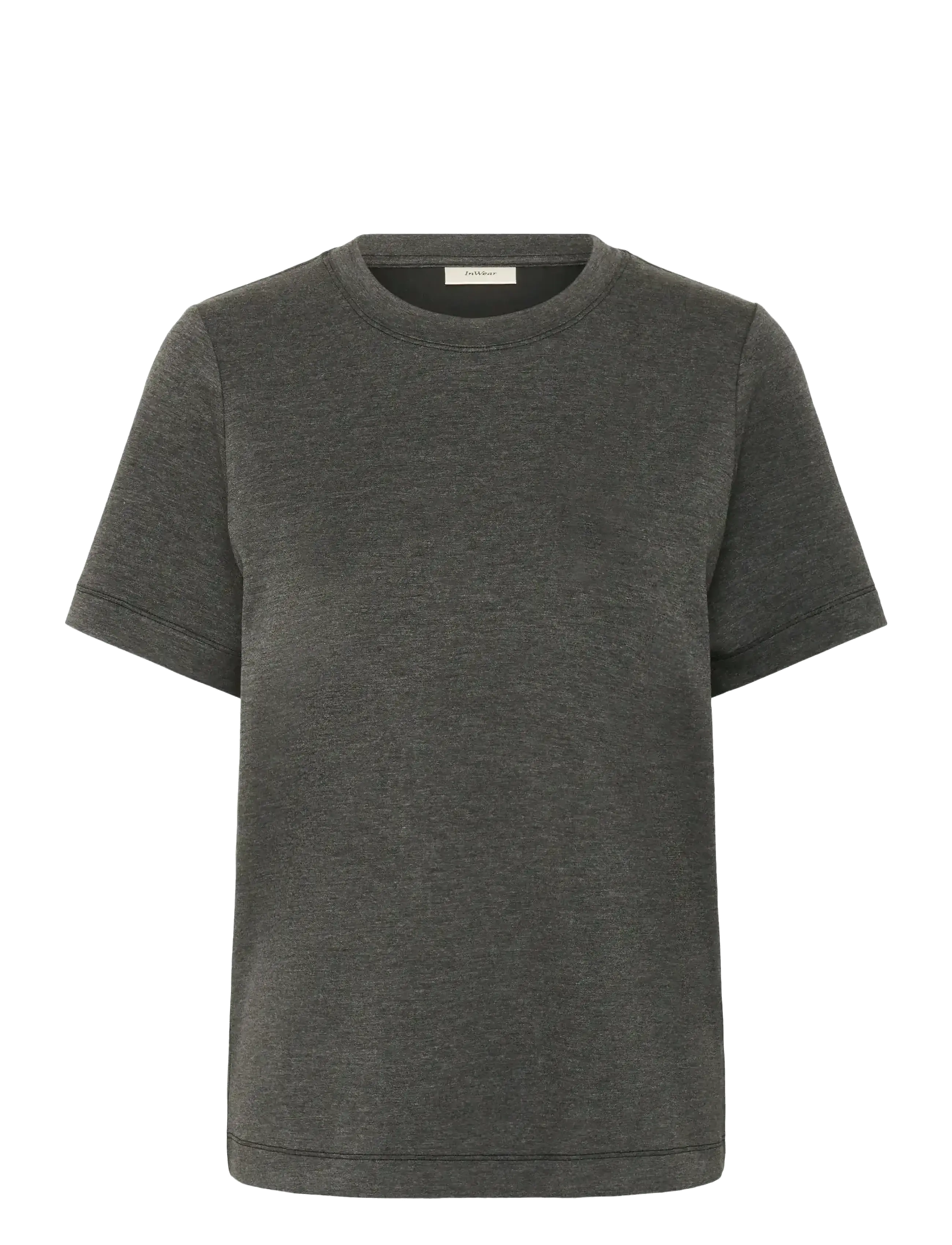 InWear VincentIW Melange Karmen T-Shirt - Clothing - DARK GREY MELANGE / grey